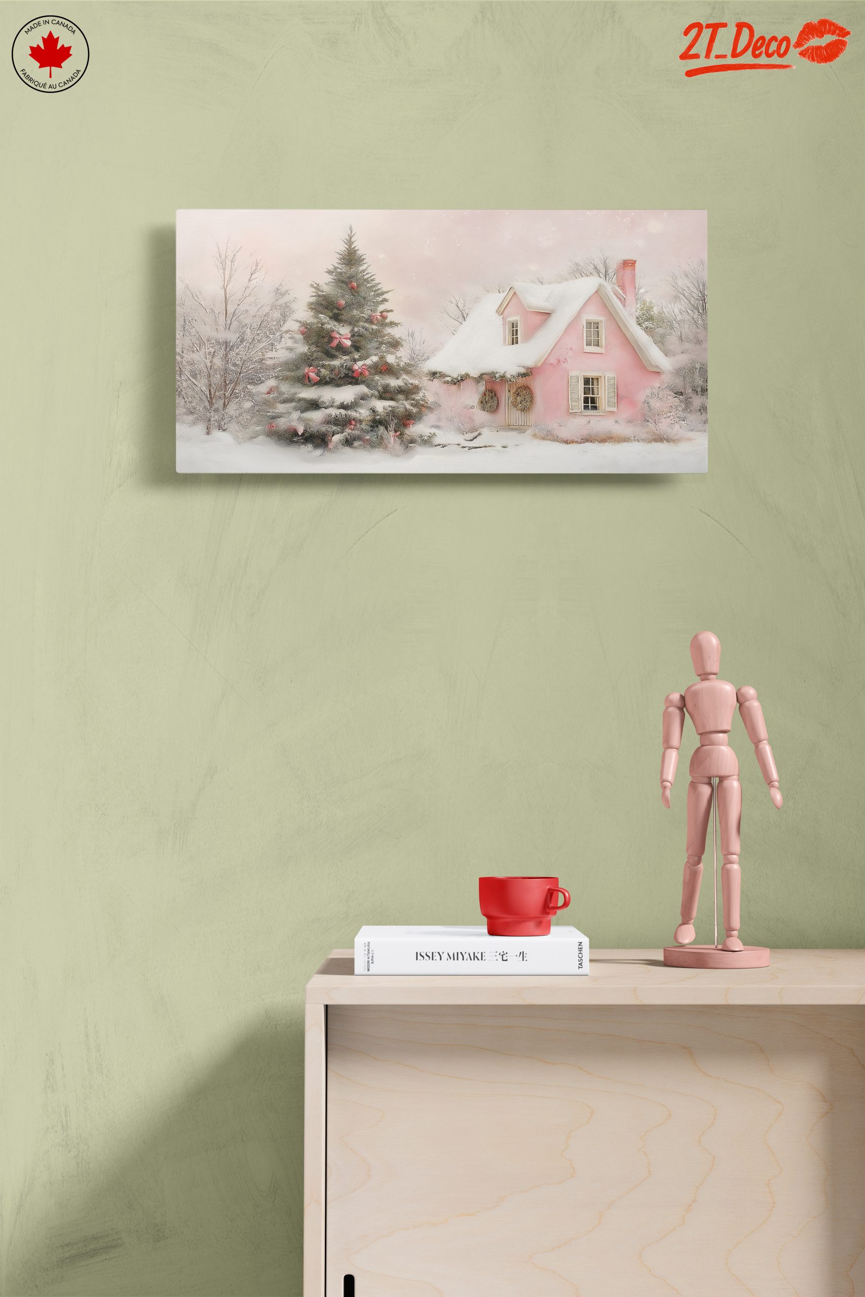 Charming Christmas Cottage with Snowy Trees - Image 14