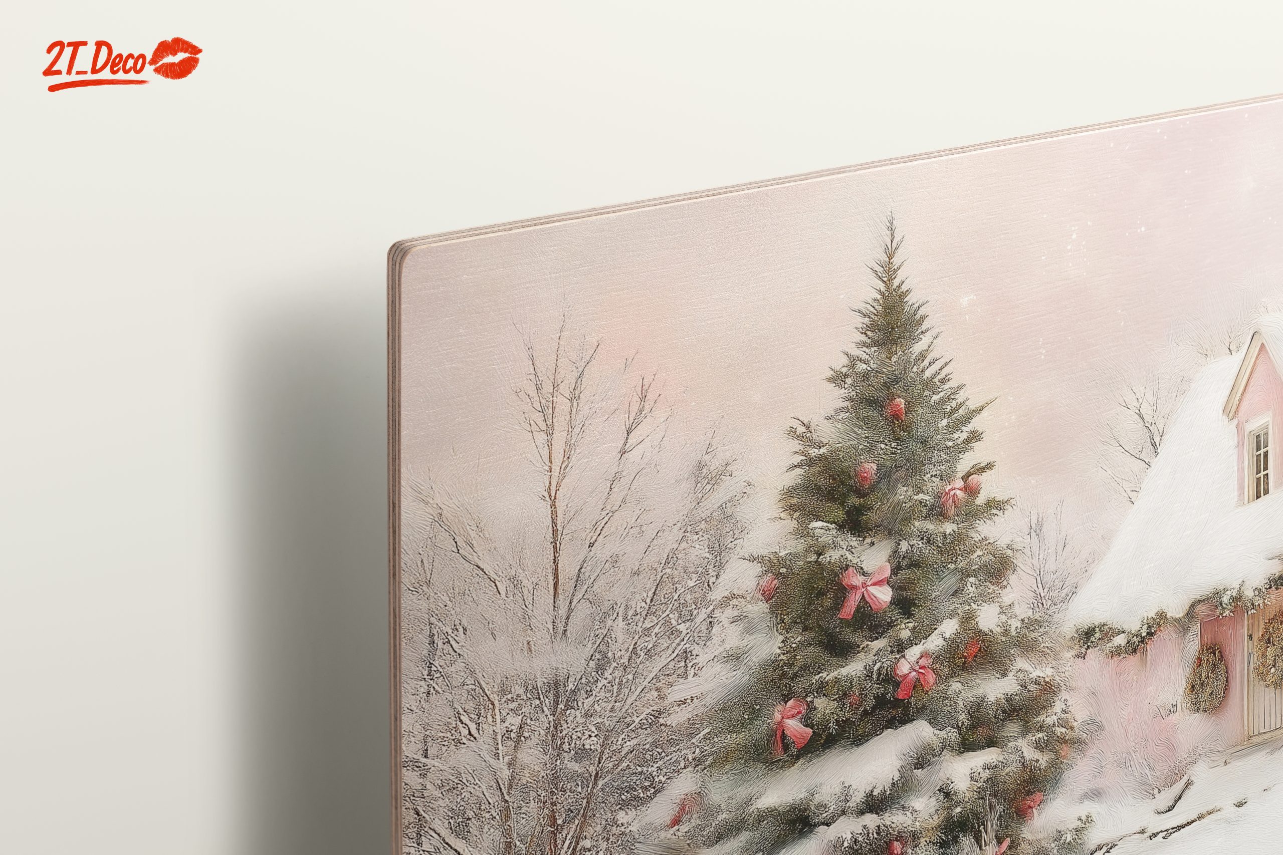 Charming Christmas Cottage with Snowy Trees - Image 15