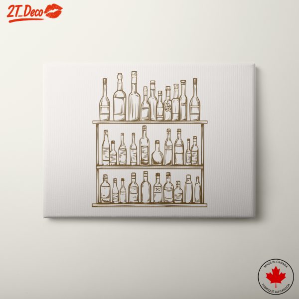 Beverage Bottle Artwork for Stylish Spaces