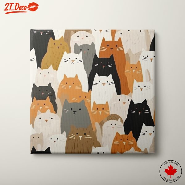 Colorful Cats Art Featuring Adorable Feline Characters
