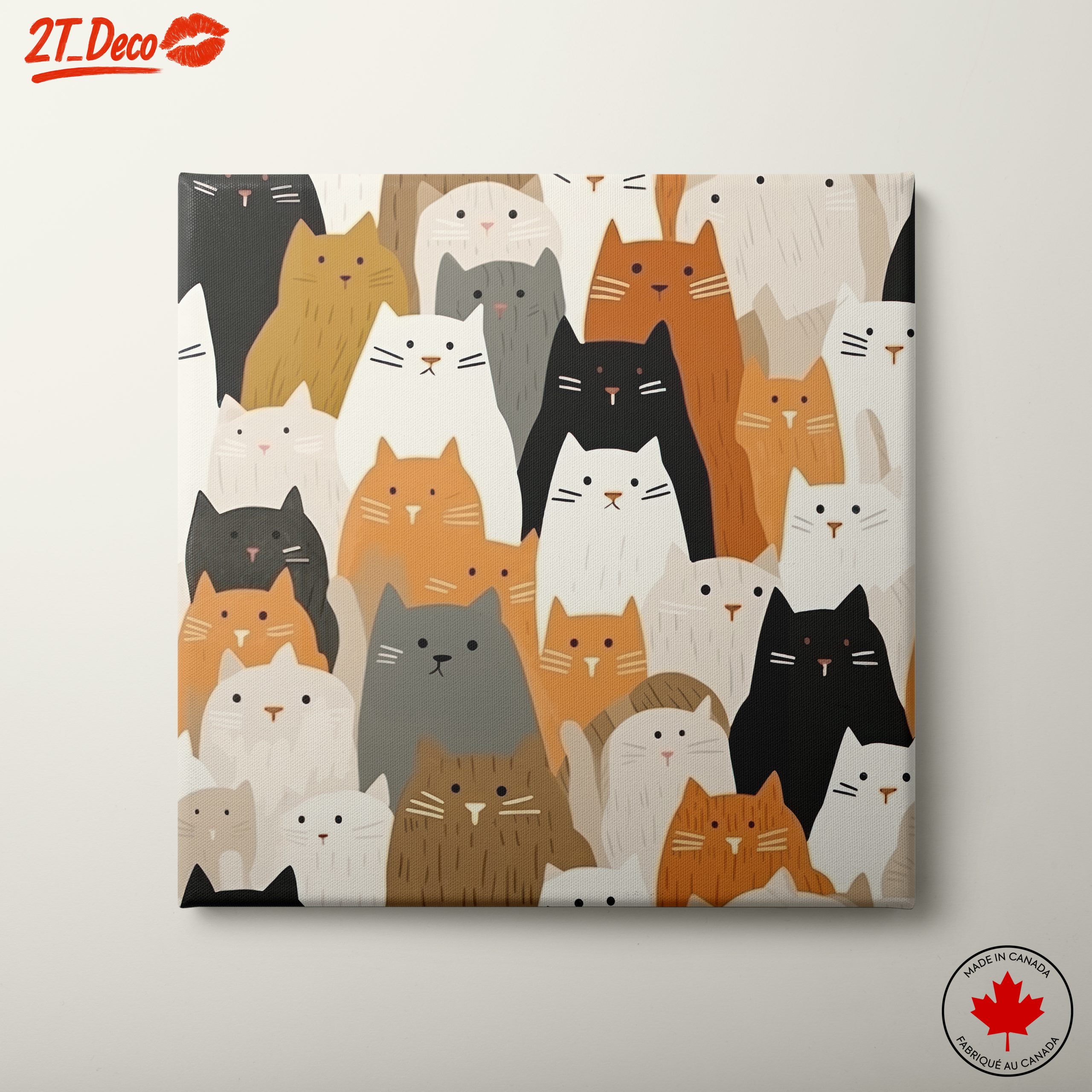 Colorful Cats Art Featuring Adorable Feline Characters
