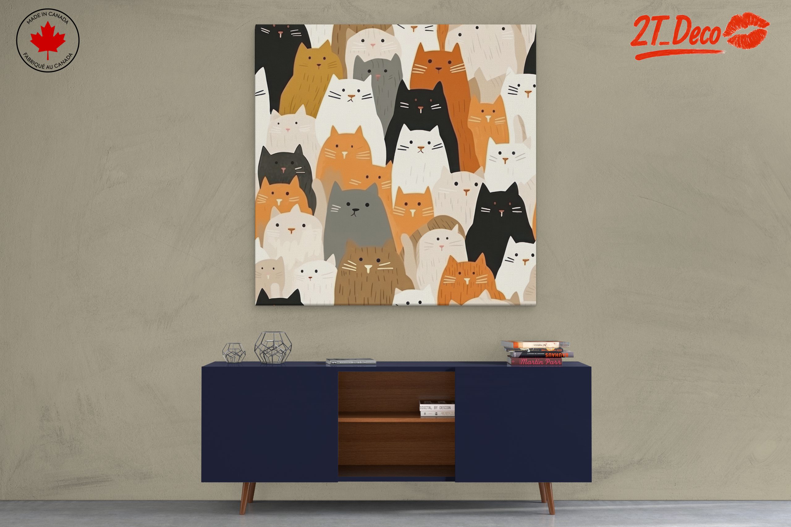 Colorful Cats Art Featuring Adorable Feline Characters - Image 3