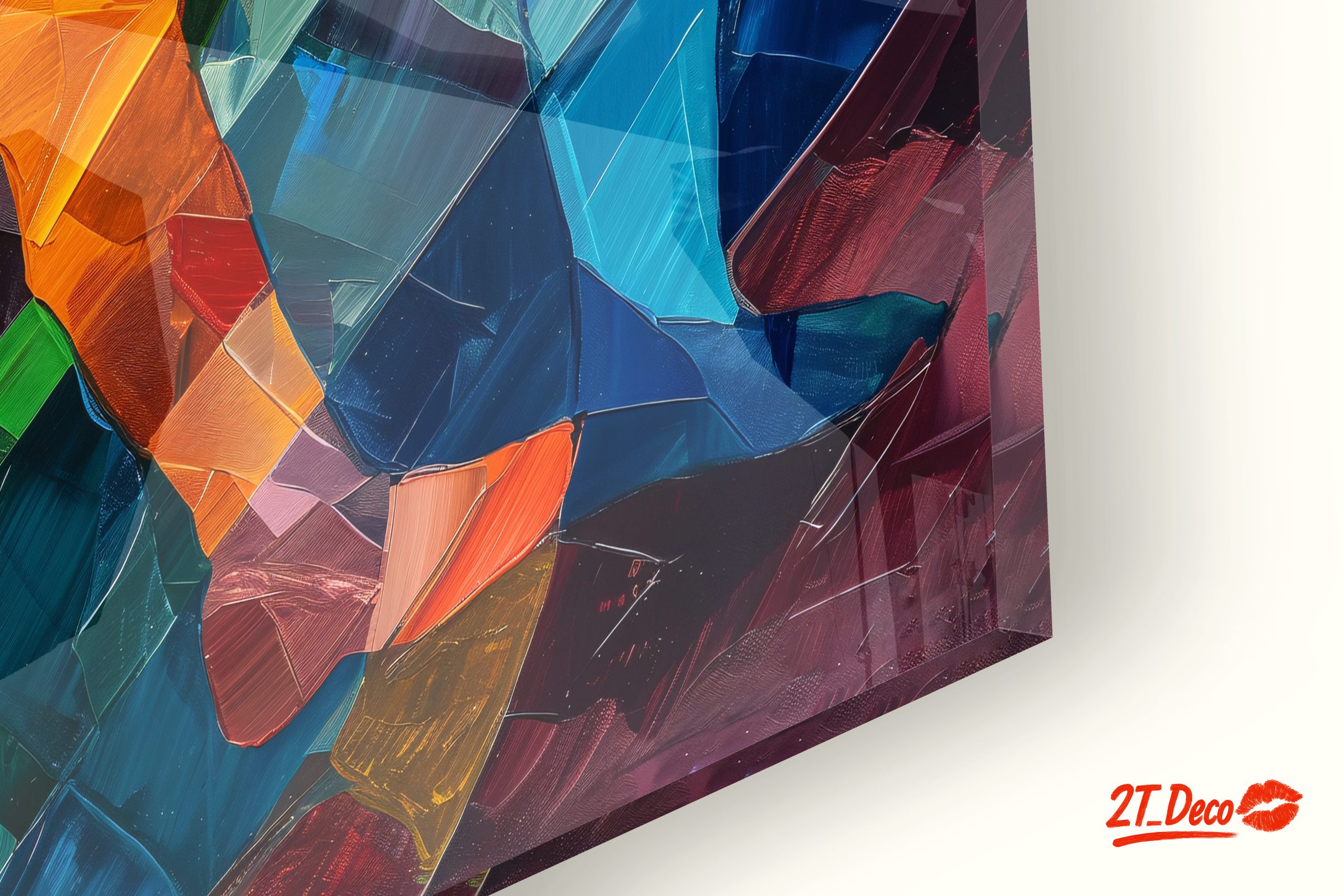 Dynamic Abstract Figure Art in Bright Colors - Image 9