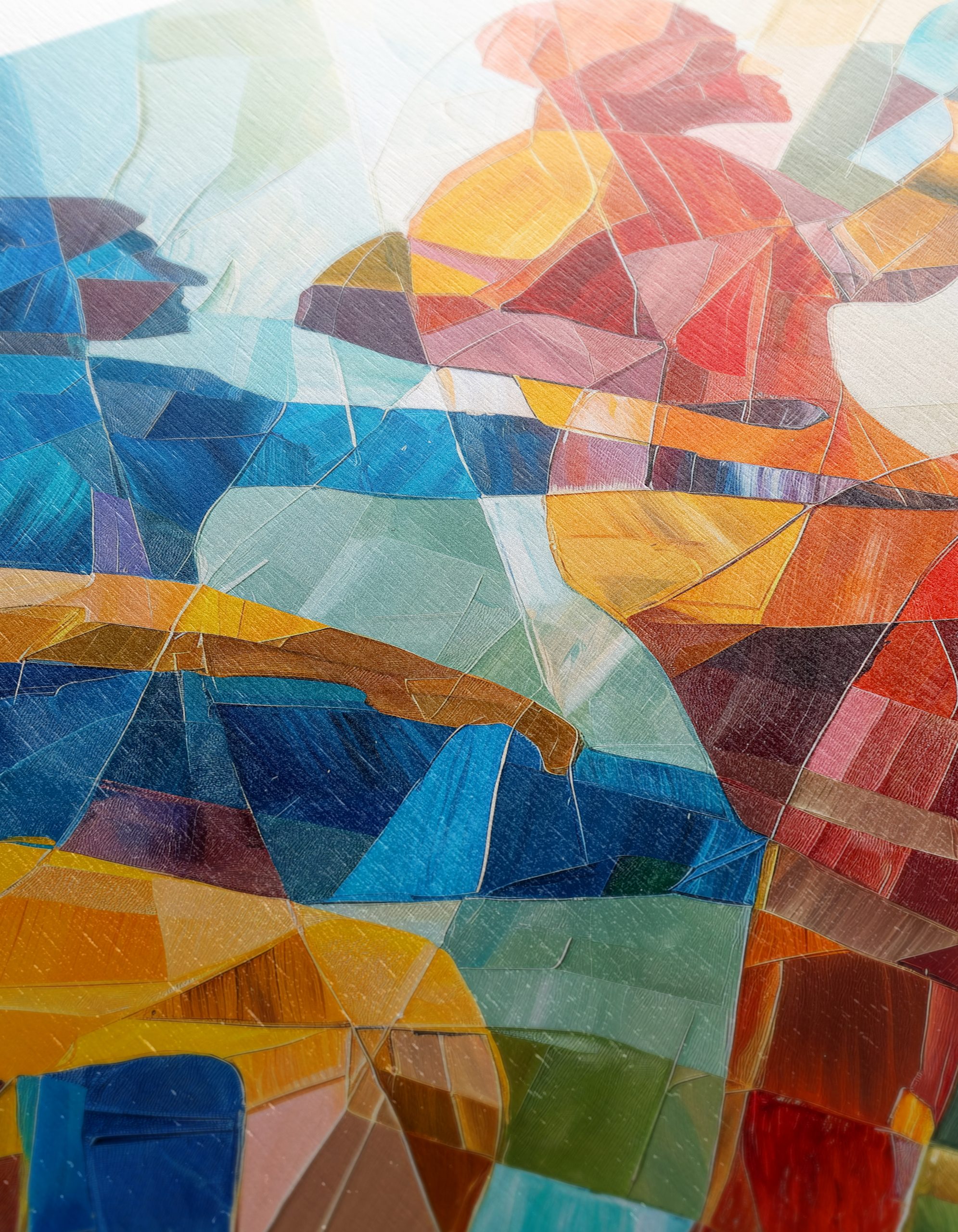 Dynamic Abstract Figure Art in Bright Colors - Image 12