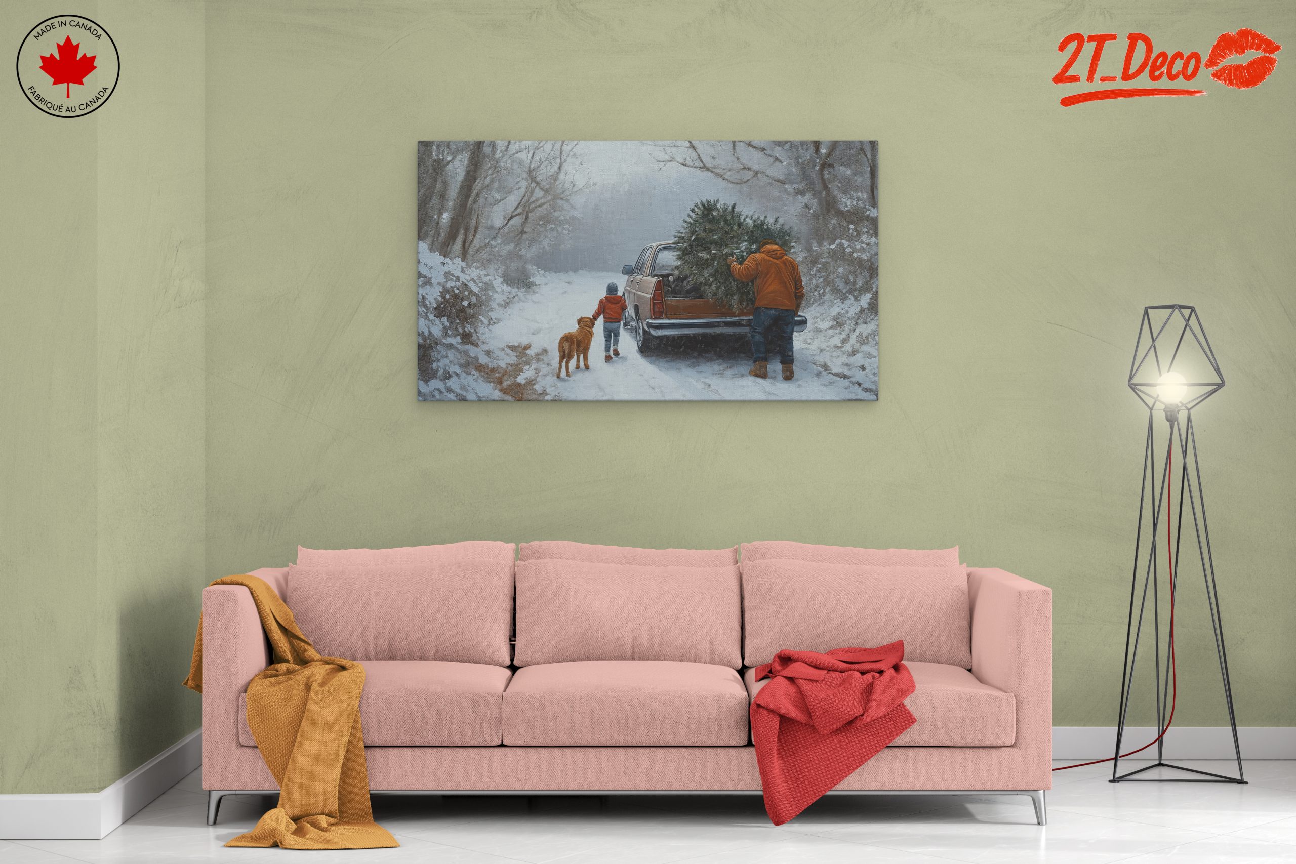 Winter Family Outing with Dog - Image 2