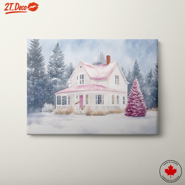 Charming Winter Cottage Surrounded by Snow