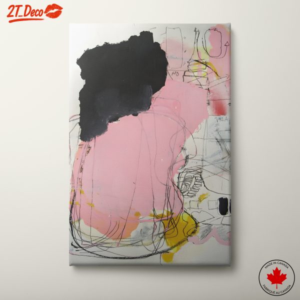 Intriguing Abstract Composition with Bold Colors
