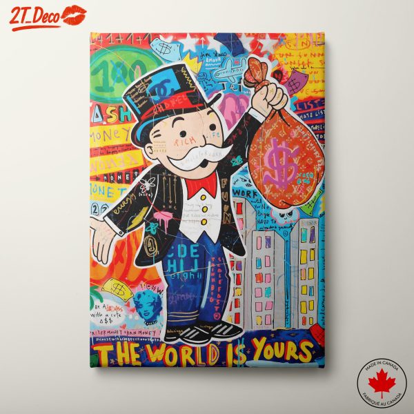 Colorful Millionaire Themed Wall Art