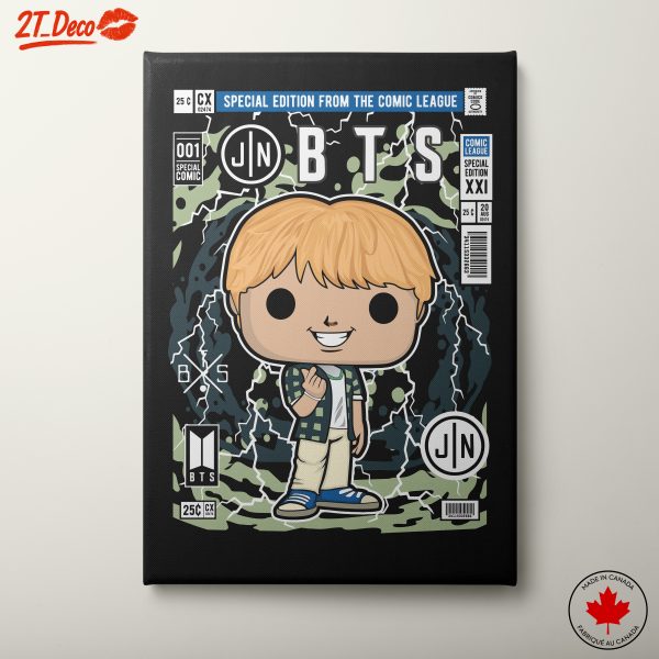 BTS Character in Comic Style Art