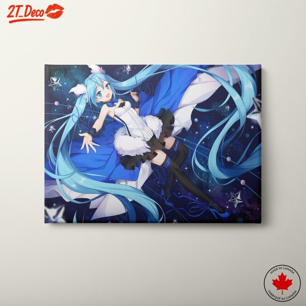 Vocaloid Character in Blue Cosmic Theme