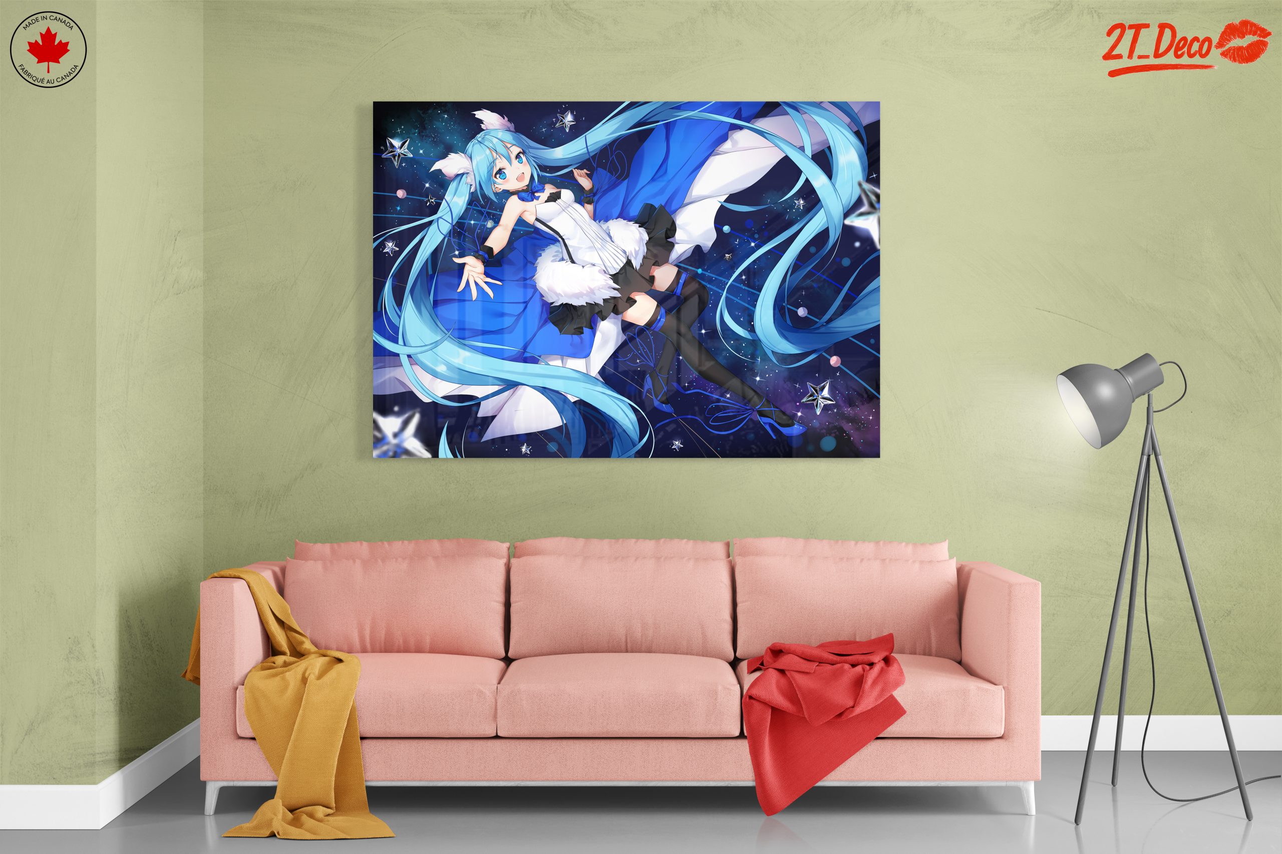 Vocaloid Character in Blue Cosmic Theme - Image 7