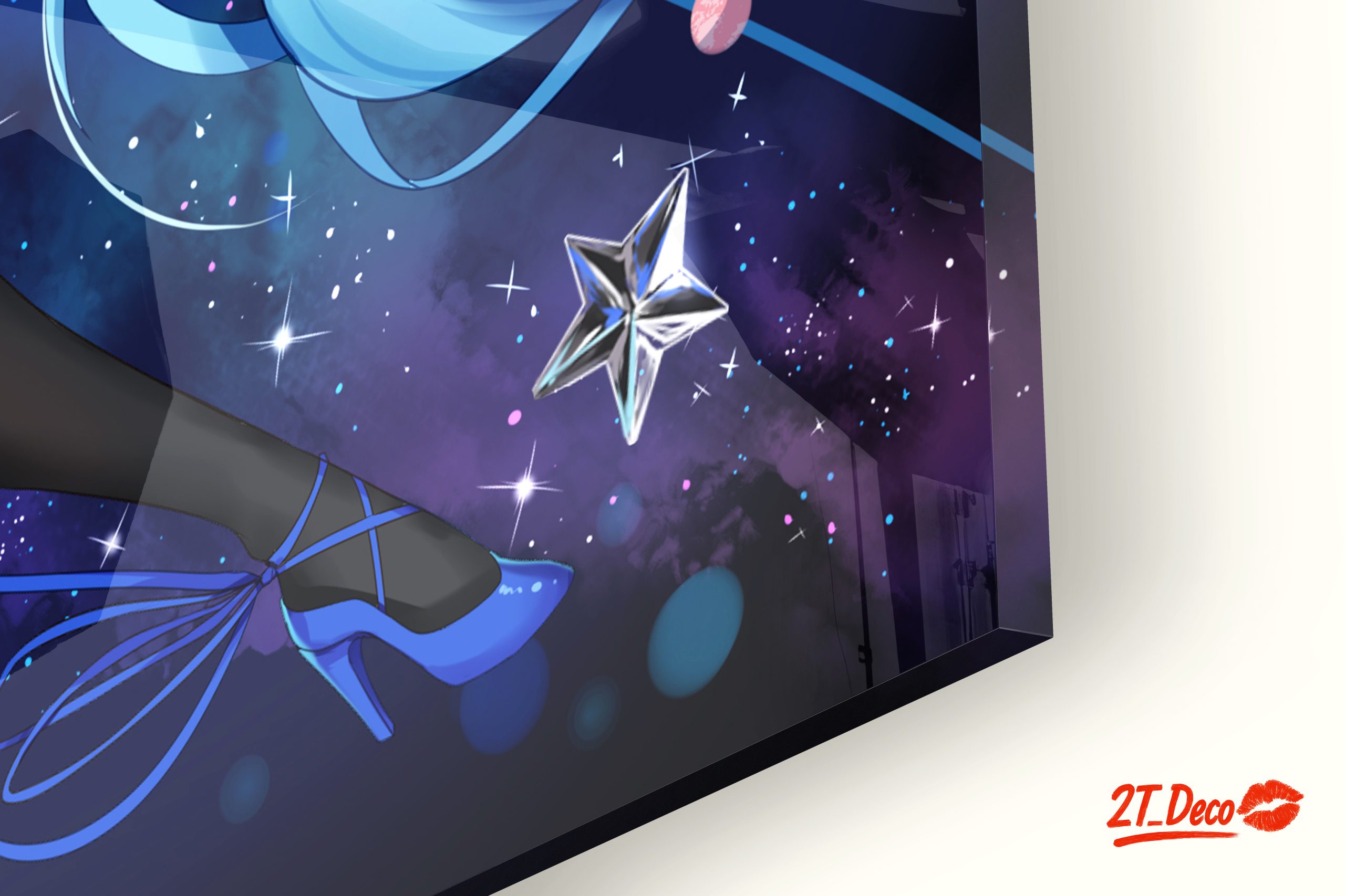 Vocaloid Character in Blue Cosmic Theme - Image 9