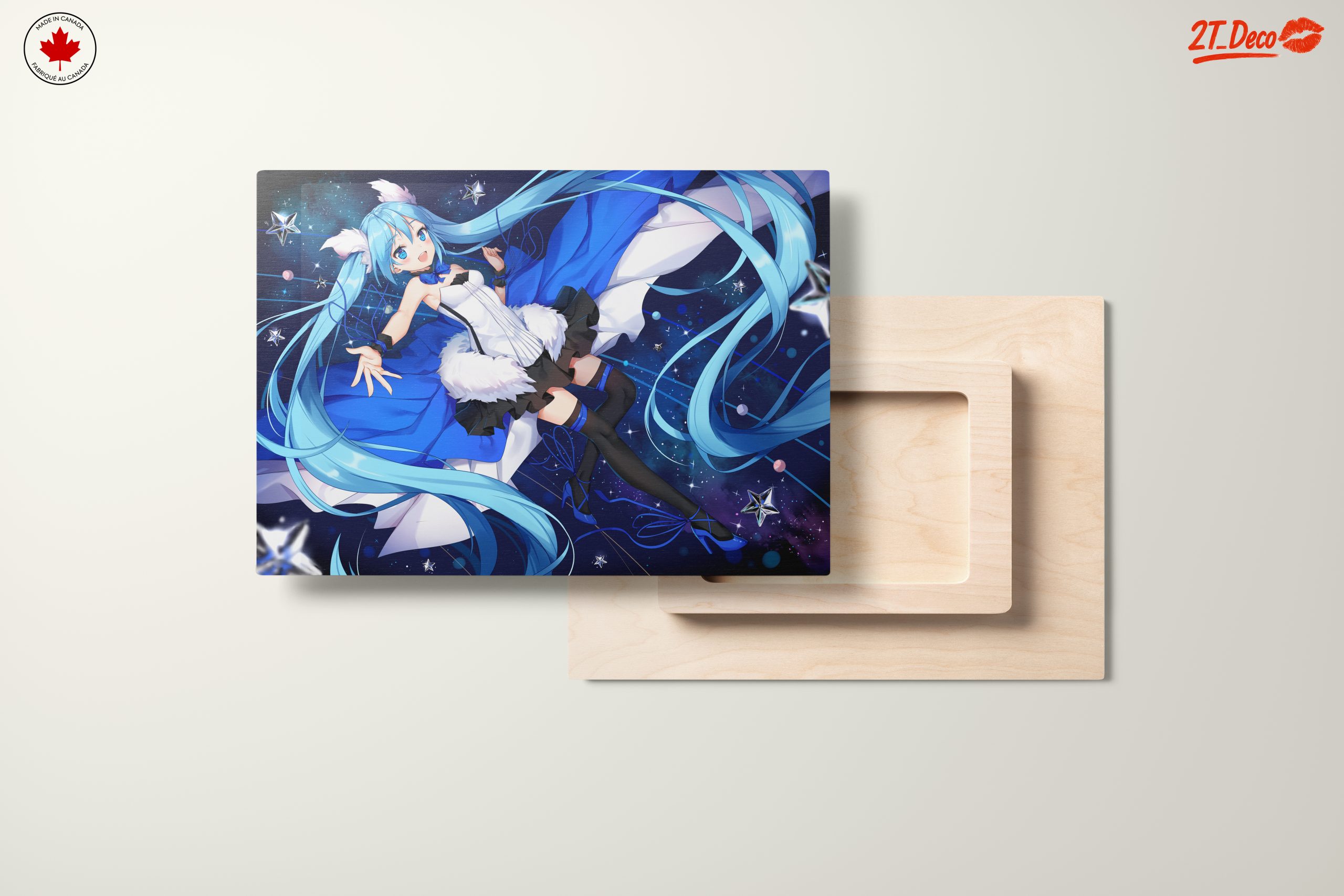 Vocaloid Character in Blue Cosmic Theme - Image 11