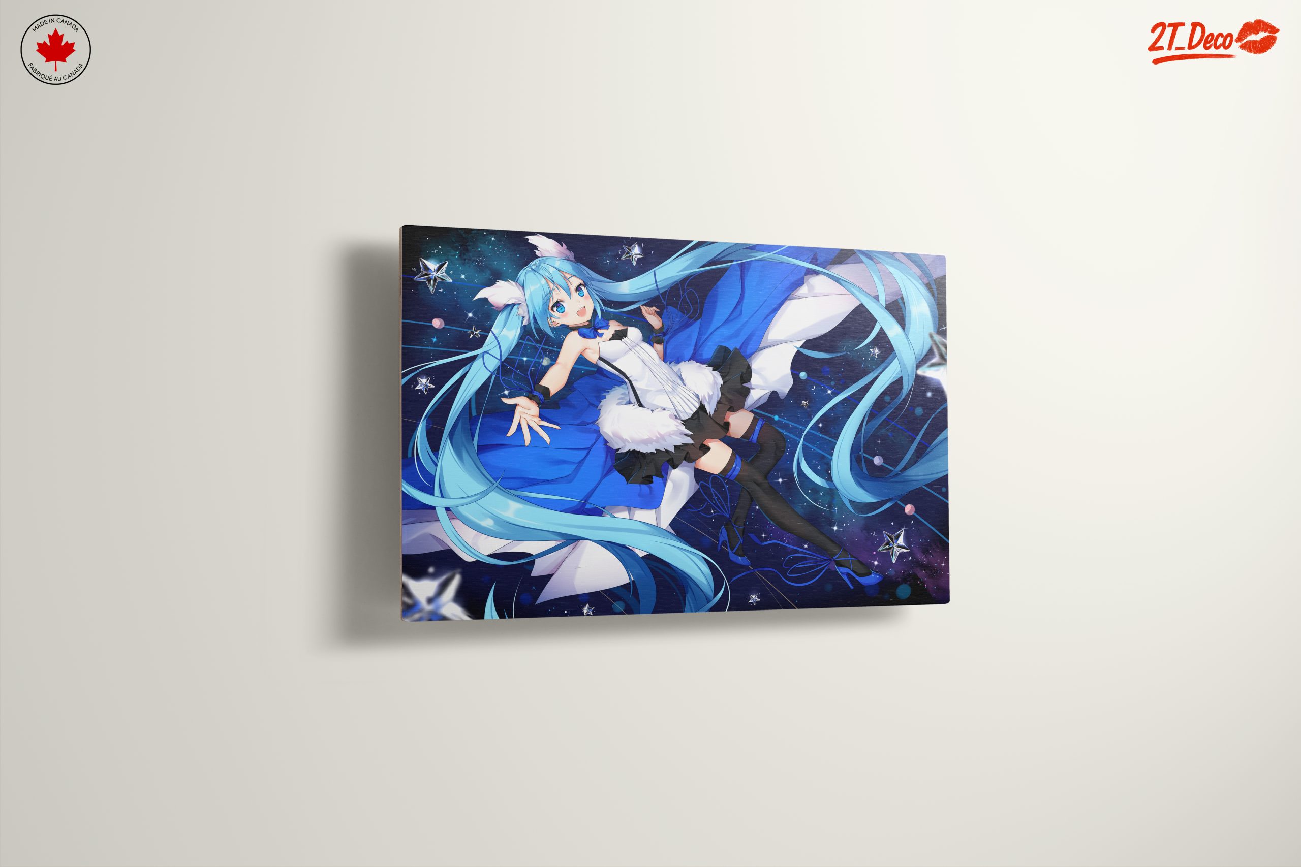 Vocaloid Character in Blue Cosmic Theme - Image 13