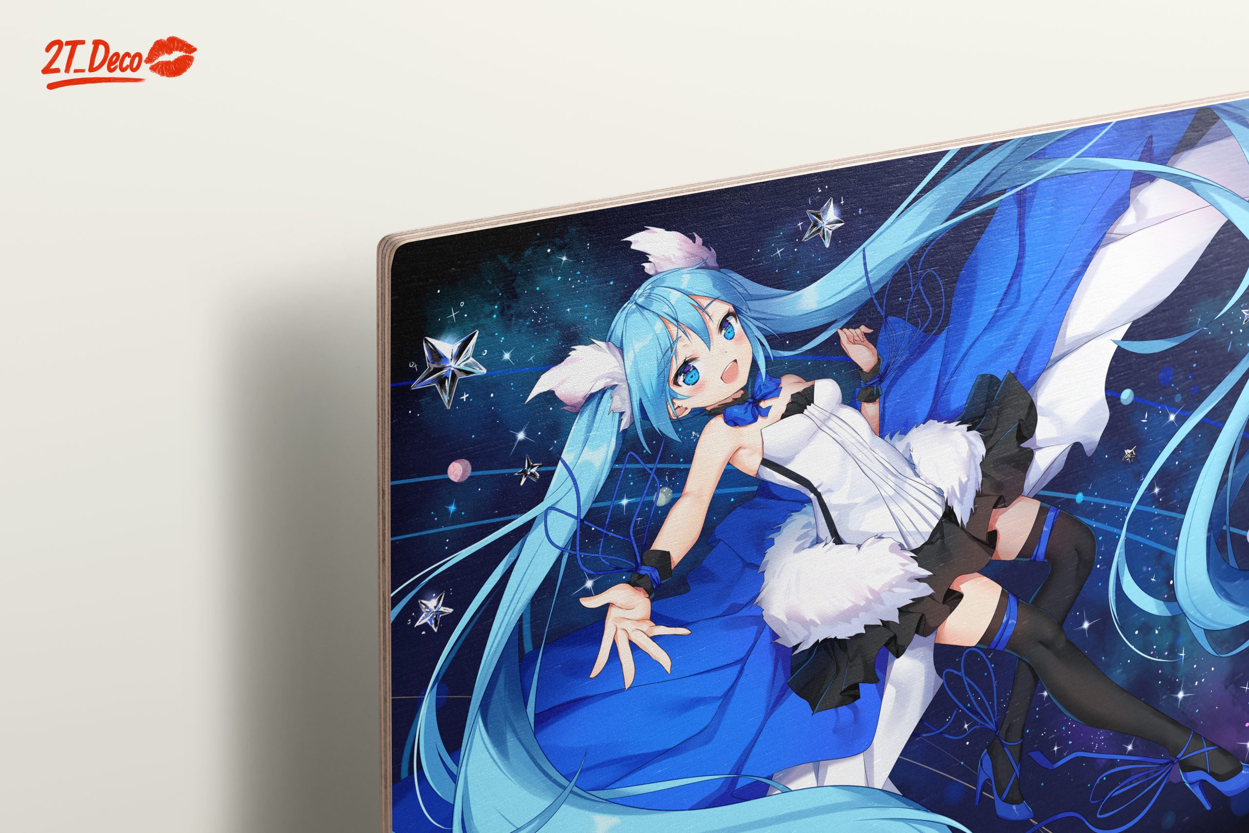 Vocaloid Character in Blue Cosmic Theme - Image 15