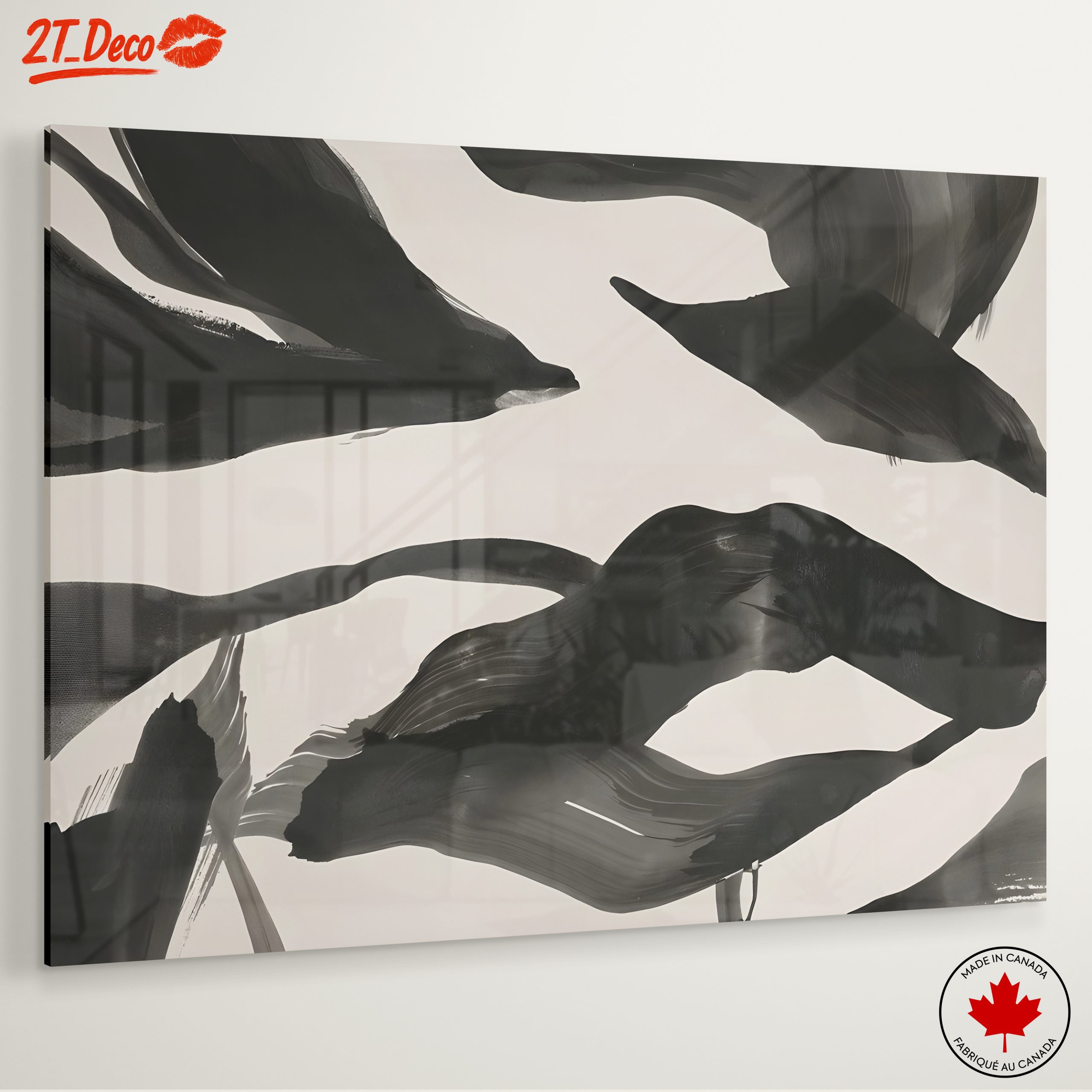 Fluid Black Abstract Art for Modern Spaces - Image 6