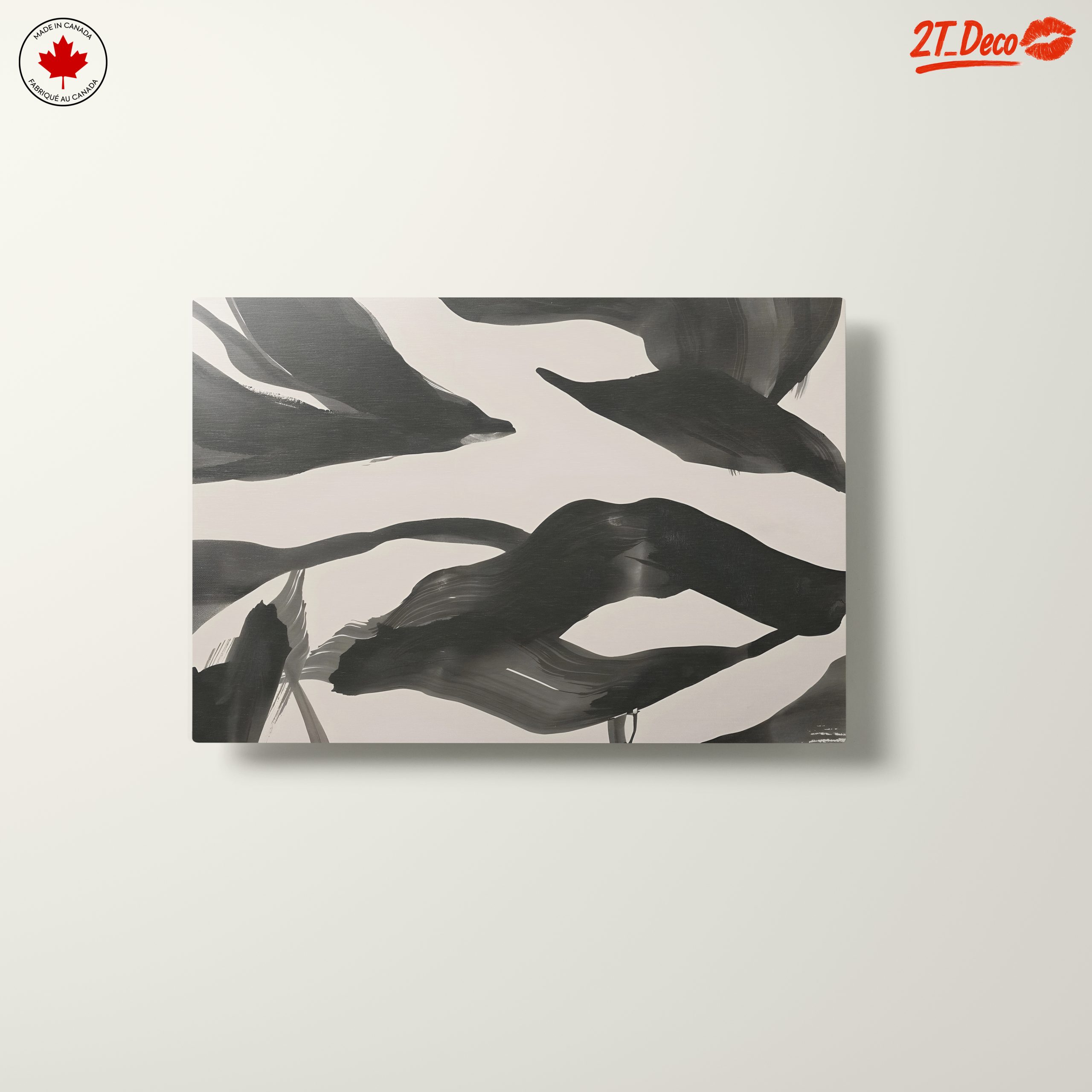 Fluid Black Abstract Art for Modern Spaces - Image 10