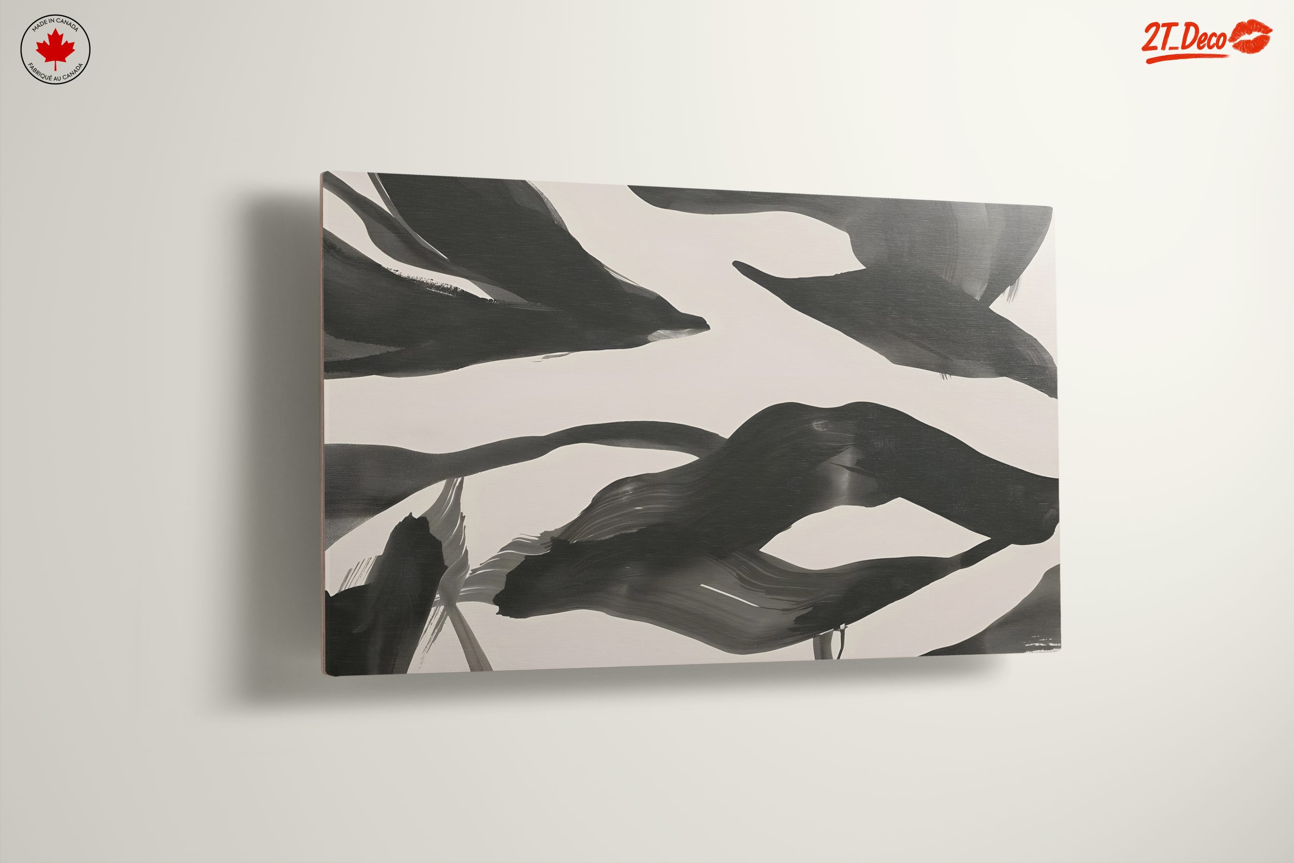 Fluid Black Abstract Art for Modern Spaces - Image 13