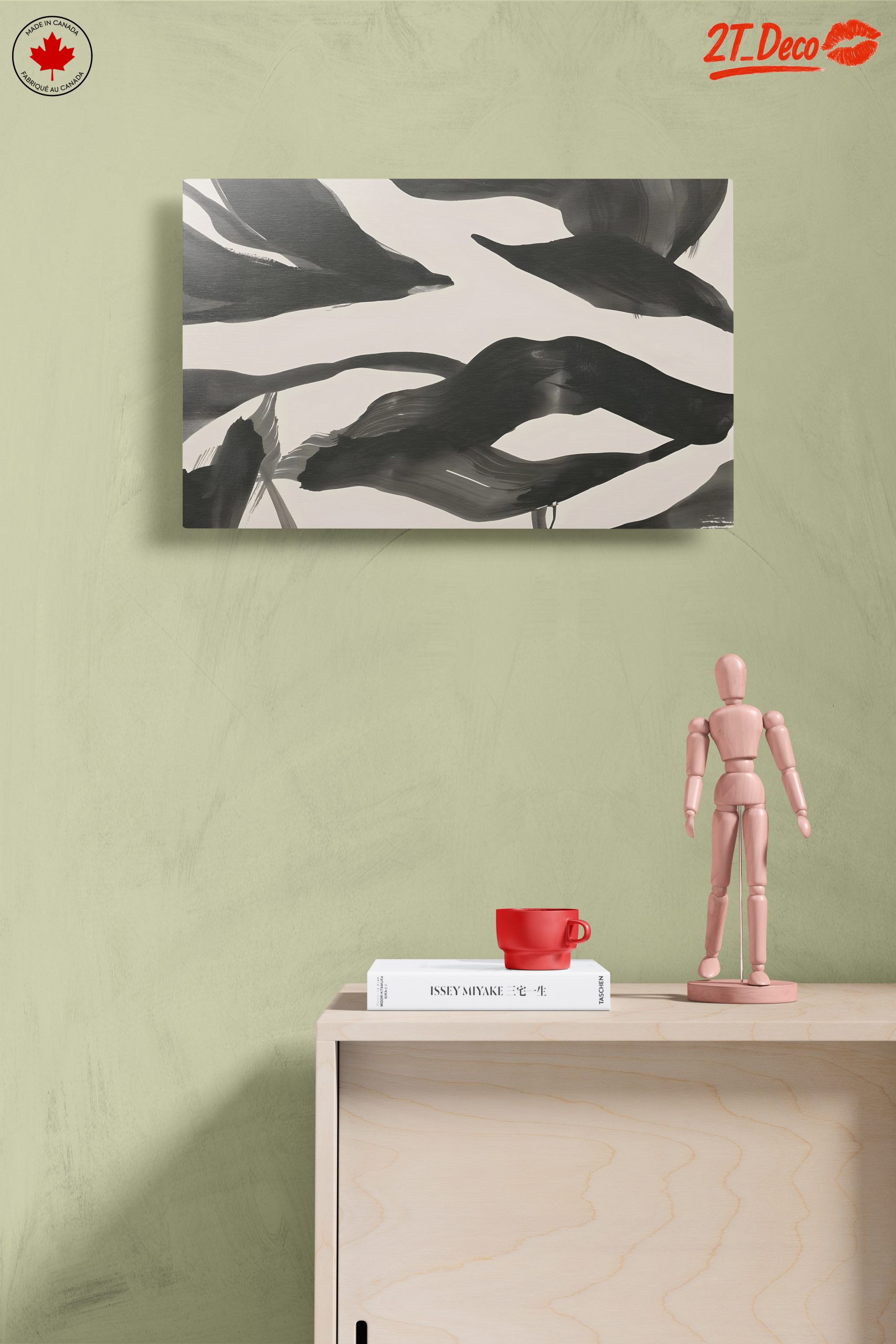 Fluid Black Abstract Art for Modern Spaces - Image 14