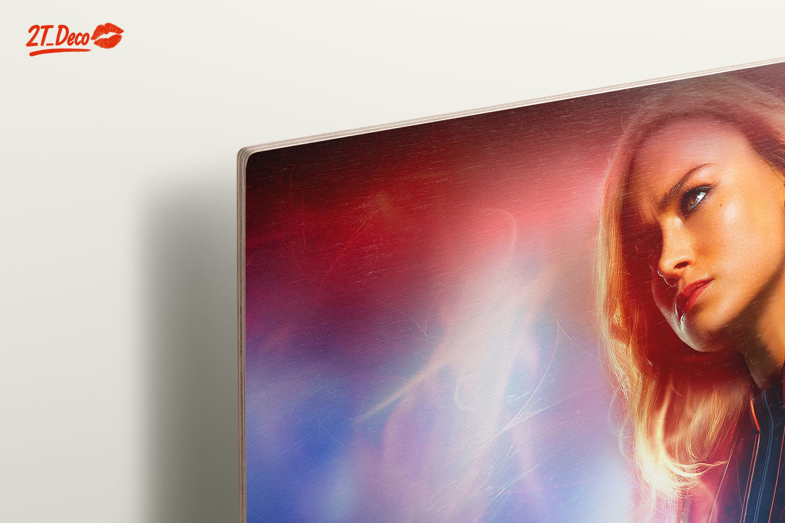 Captain Marvel Themed Artwork Featuring Superhero - Image 15