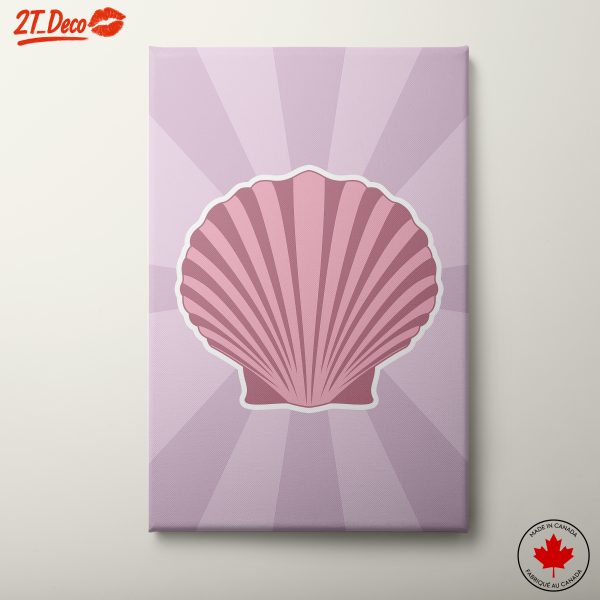 Playful Pink Shell Illustration