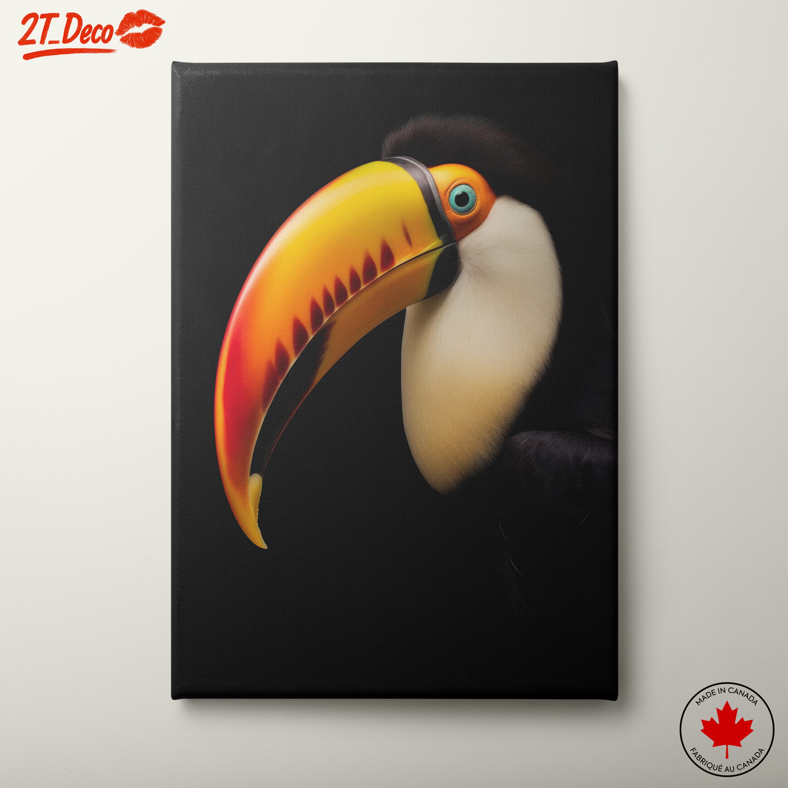Colorful Toucan Portrait Wall Art