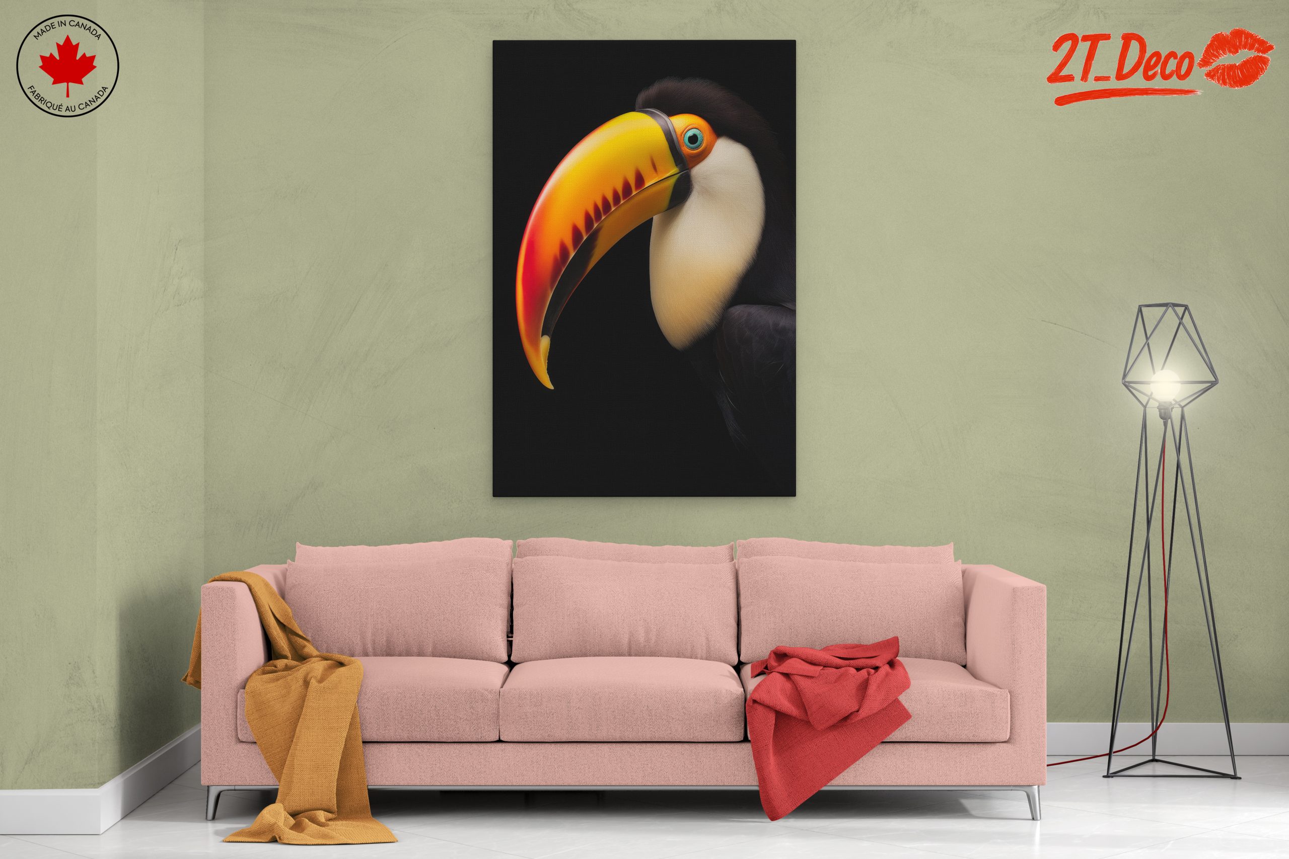 Colorful Toucan Portrait Wall Art - Image 2