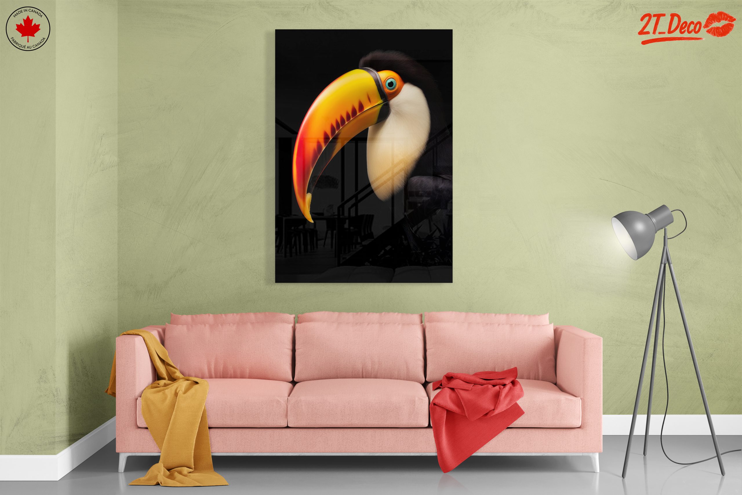 Colorful Toucan Portrait Wall Art - Image 7