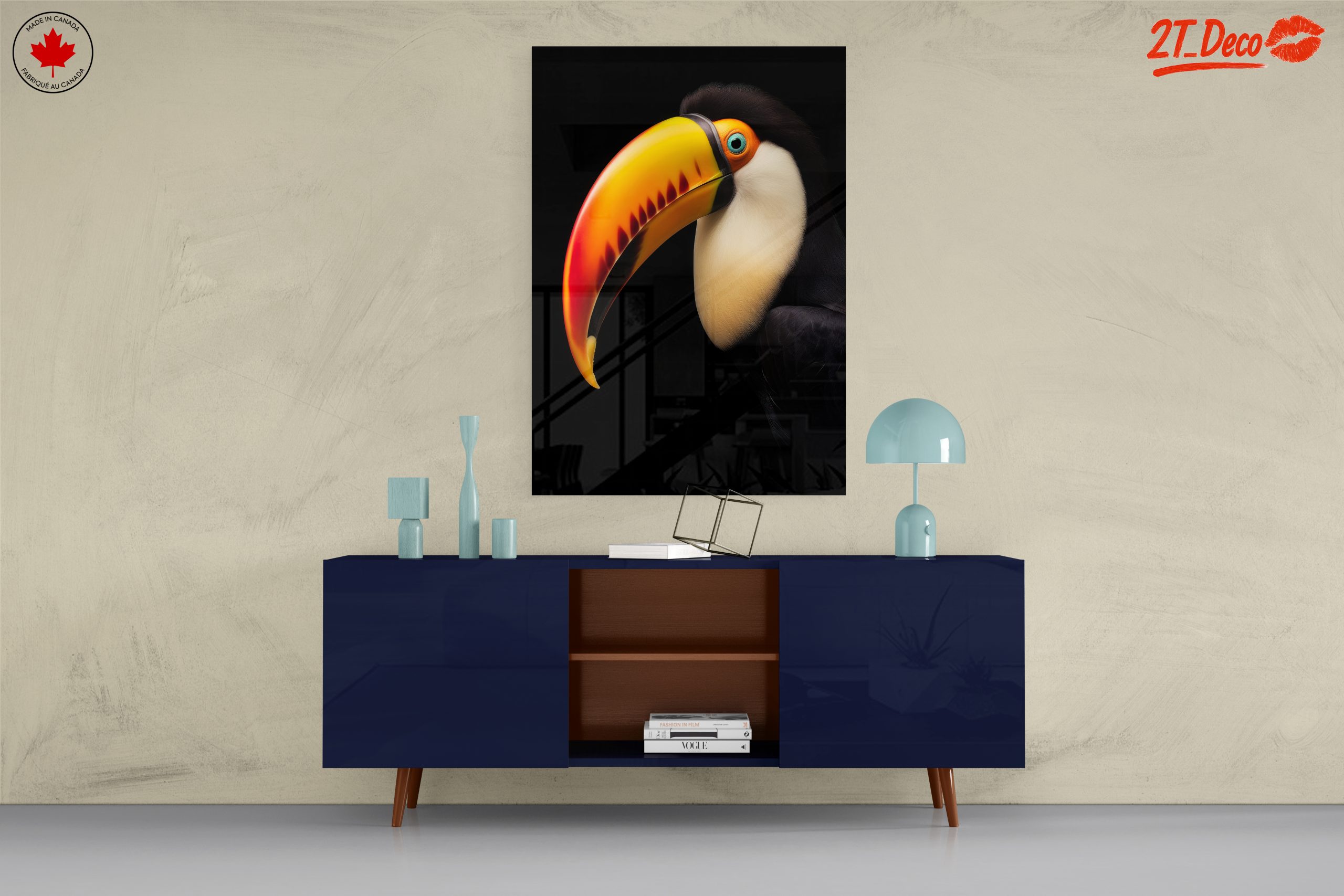 Colorful Toucan Portrait Wall Art - Image 8