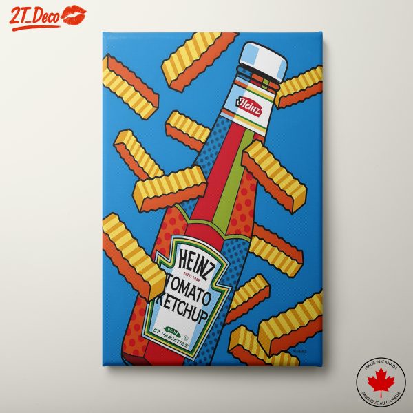 Colorful Heinz Ketchup Bottle Artwork