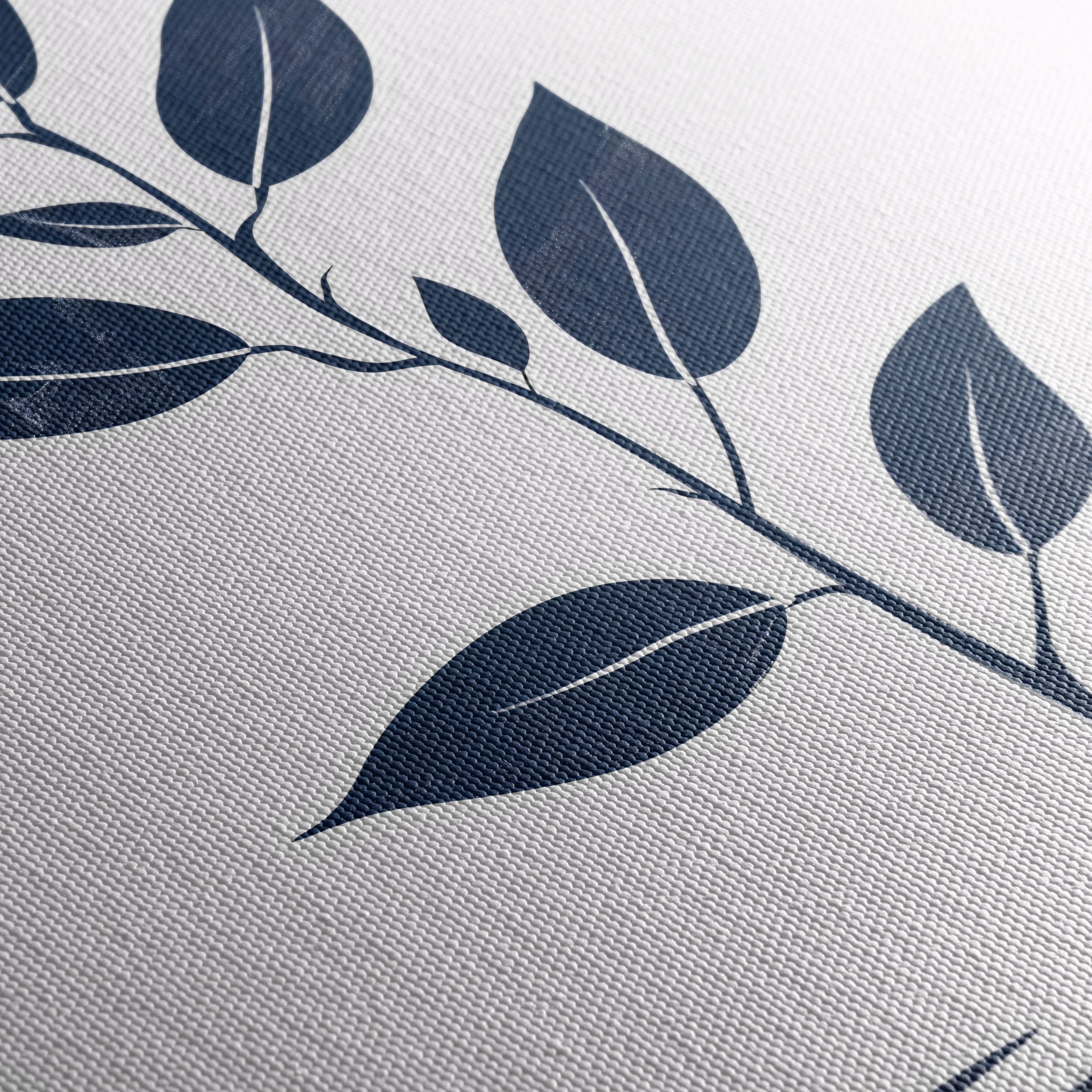 Navy Blue Minimalist Botanical Art - Image 5