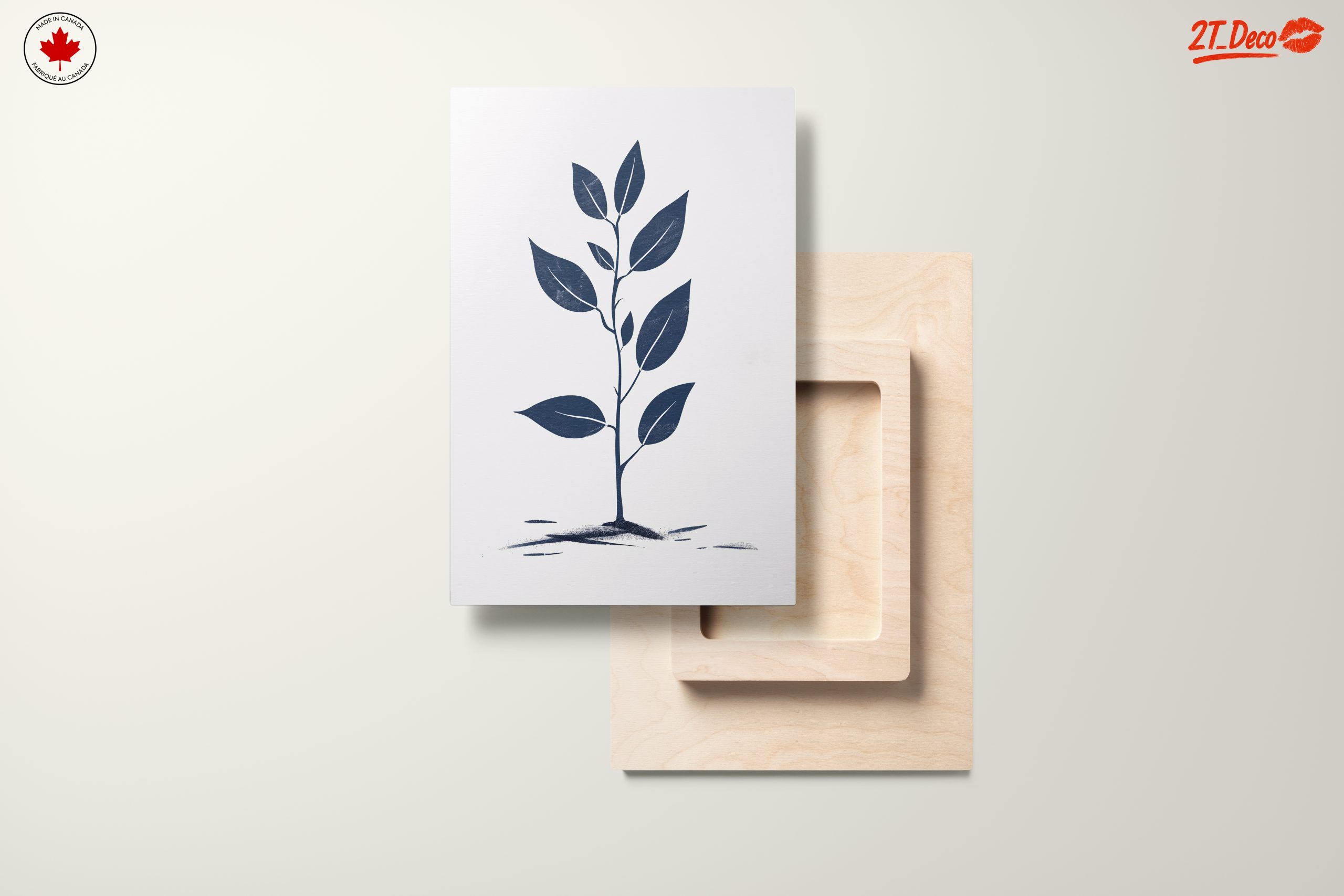 Navy Blue Minimalist Botanical Art - Image 11