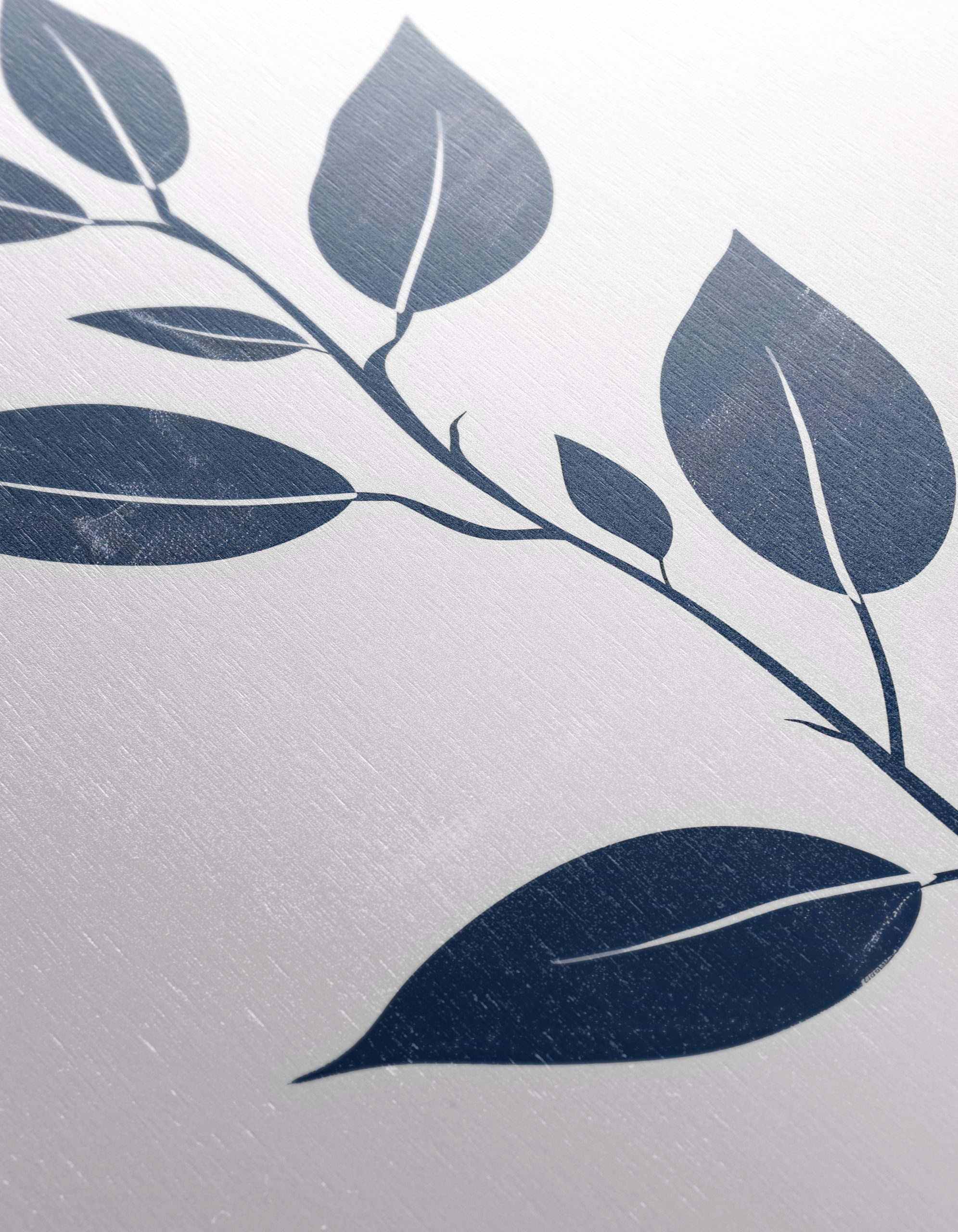 Navy Blue Minimalist Botanical Art - Image 12