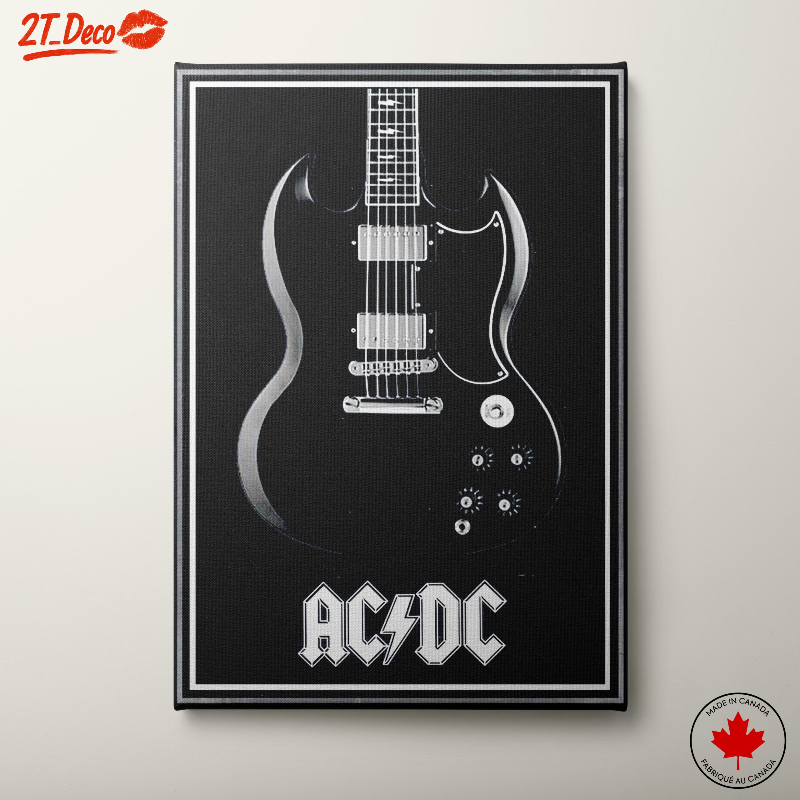 Classic Black Electric Guitar by AC/DC