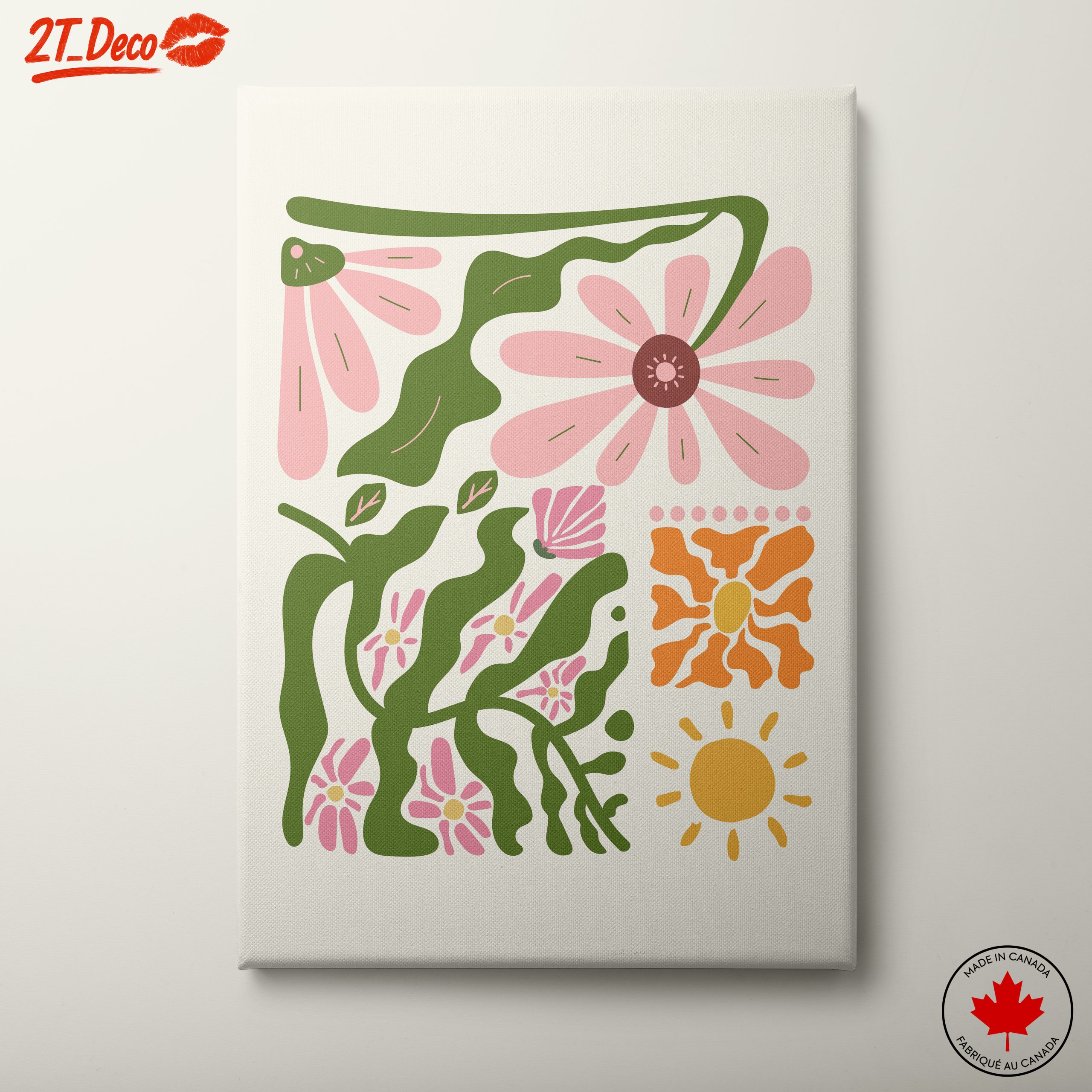 Vibrant Floral Abstract Art