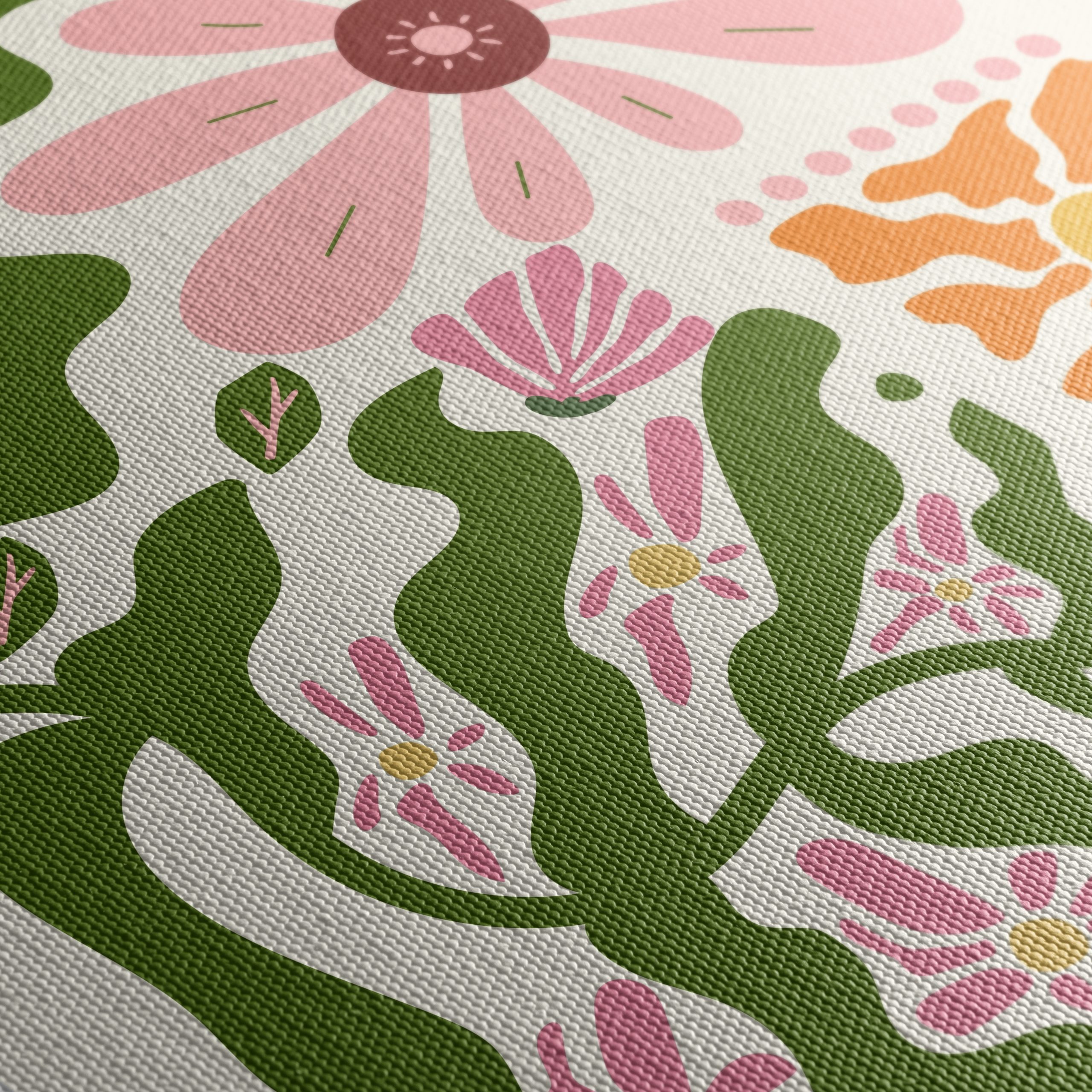 Vibrant Floral Abstract Art - Image 5