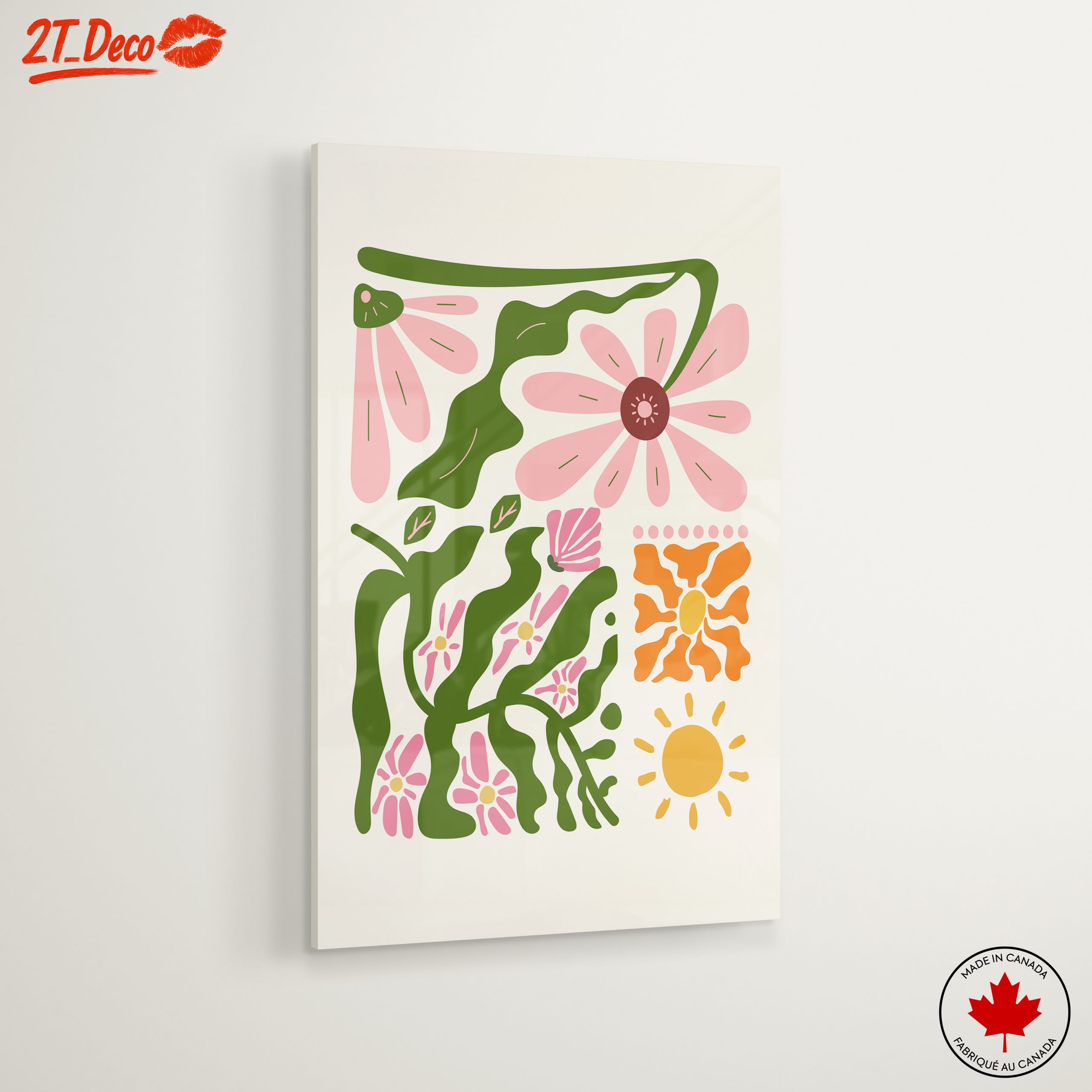Vibrant Floral Abstract Art - Image 6
