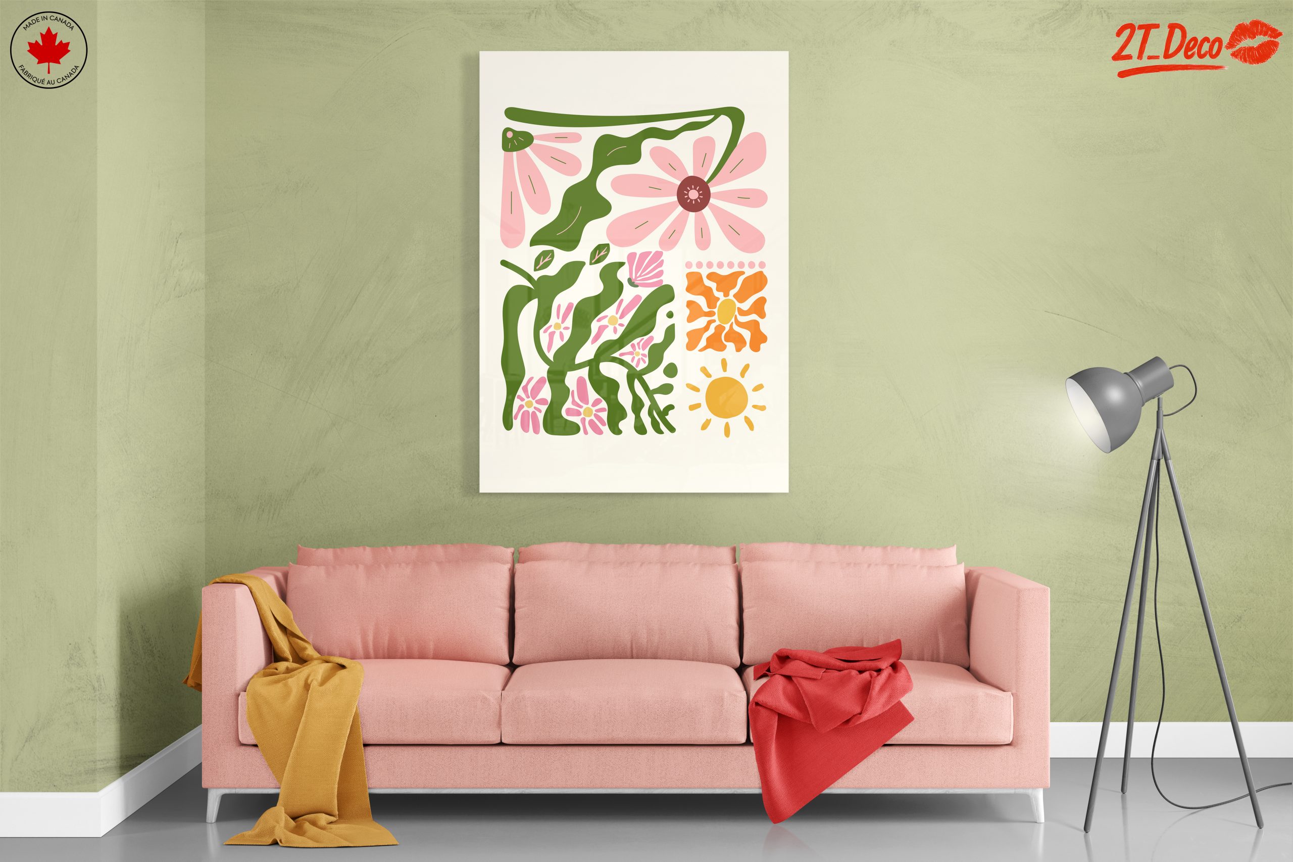 Vibrant Floral Abstract Art - Image 7