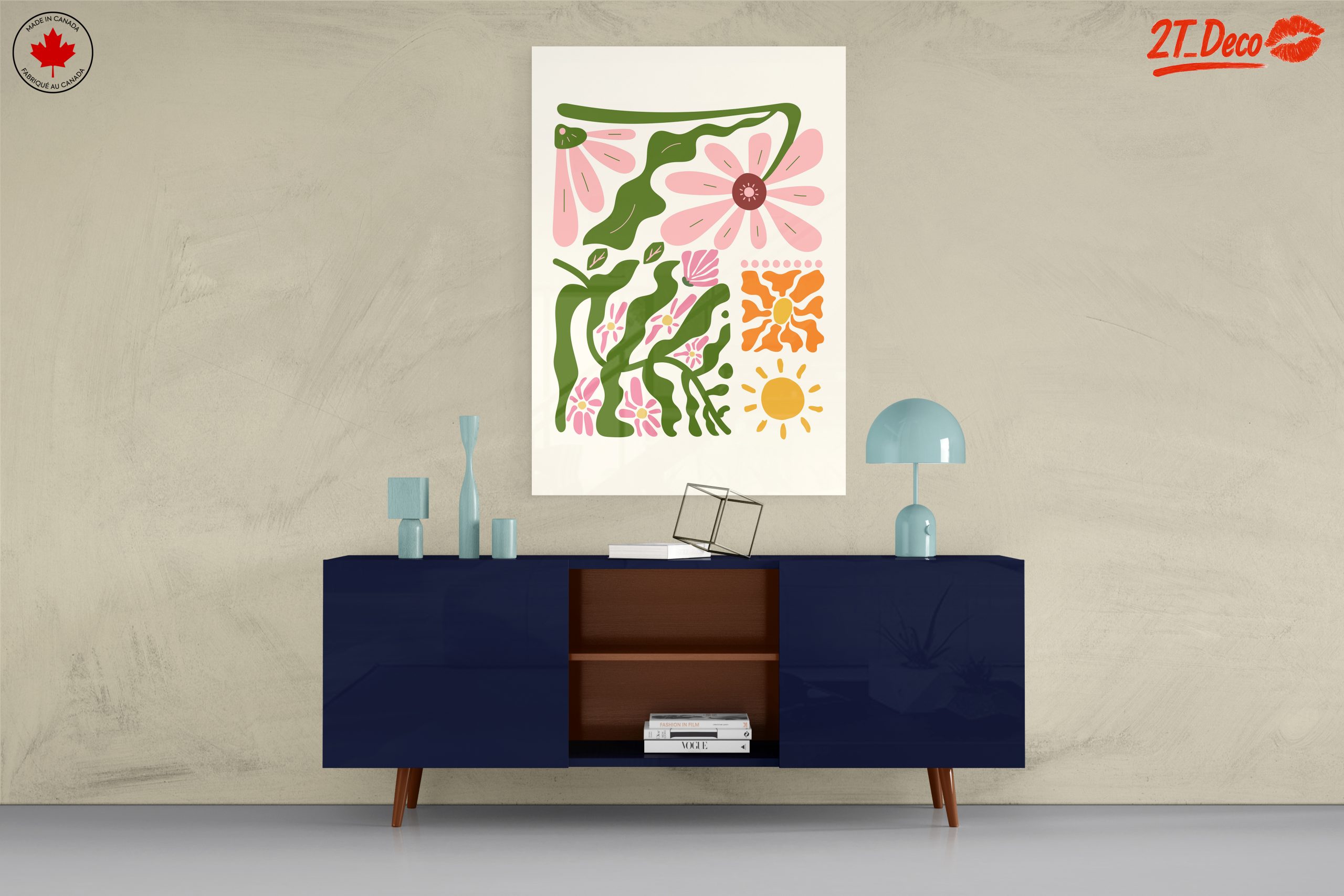 Vibrant Floral Abstract Art - Image 8