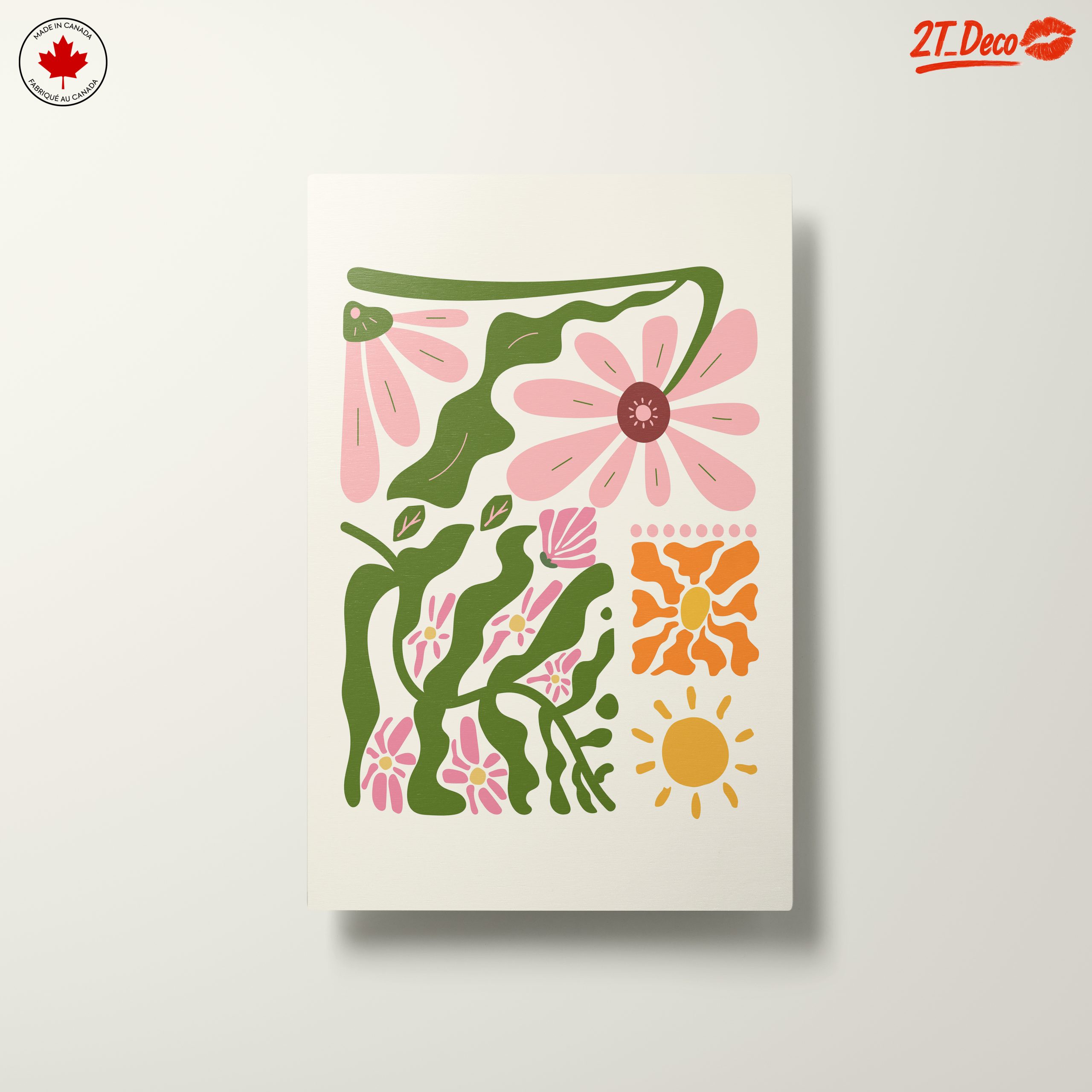 Vibrant Floral Abstract Art - Image 10