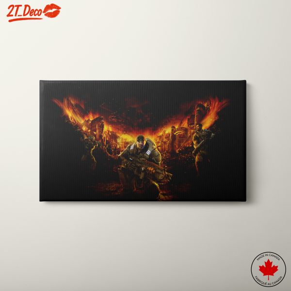 Gears of War Battle Scene Artwork