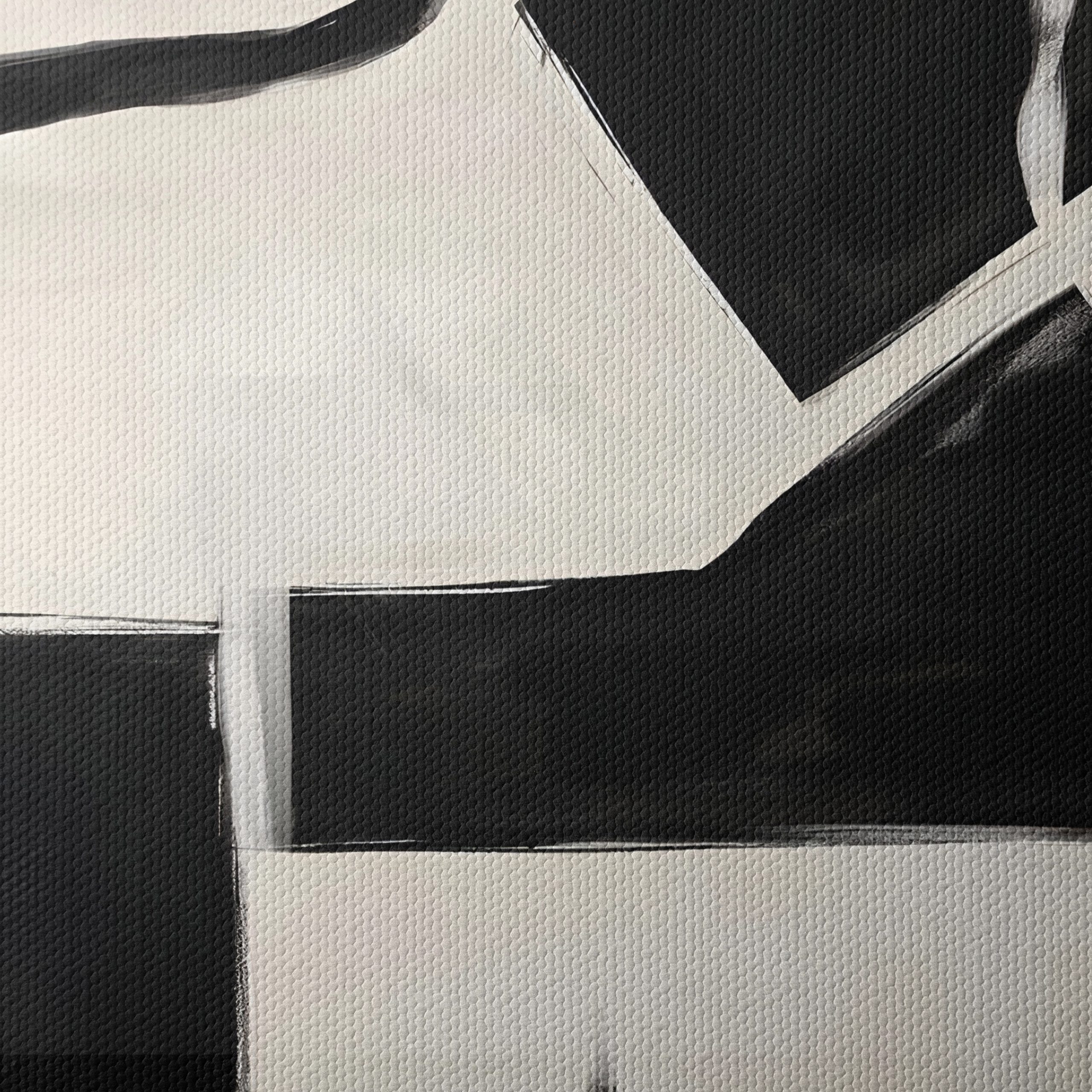 Modern Abstract Art in Black and White - Image 4