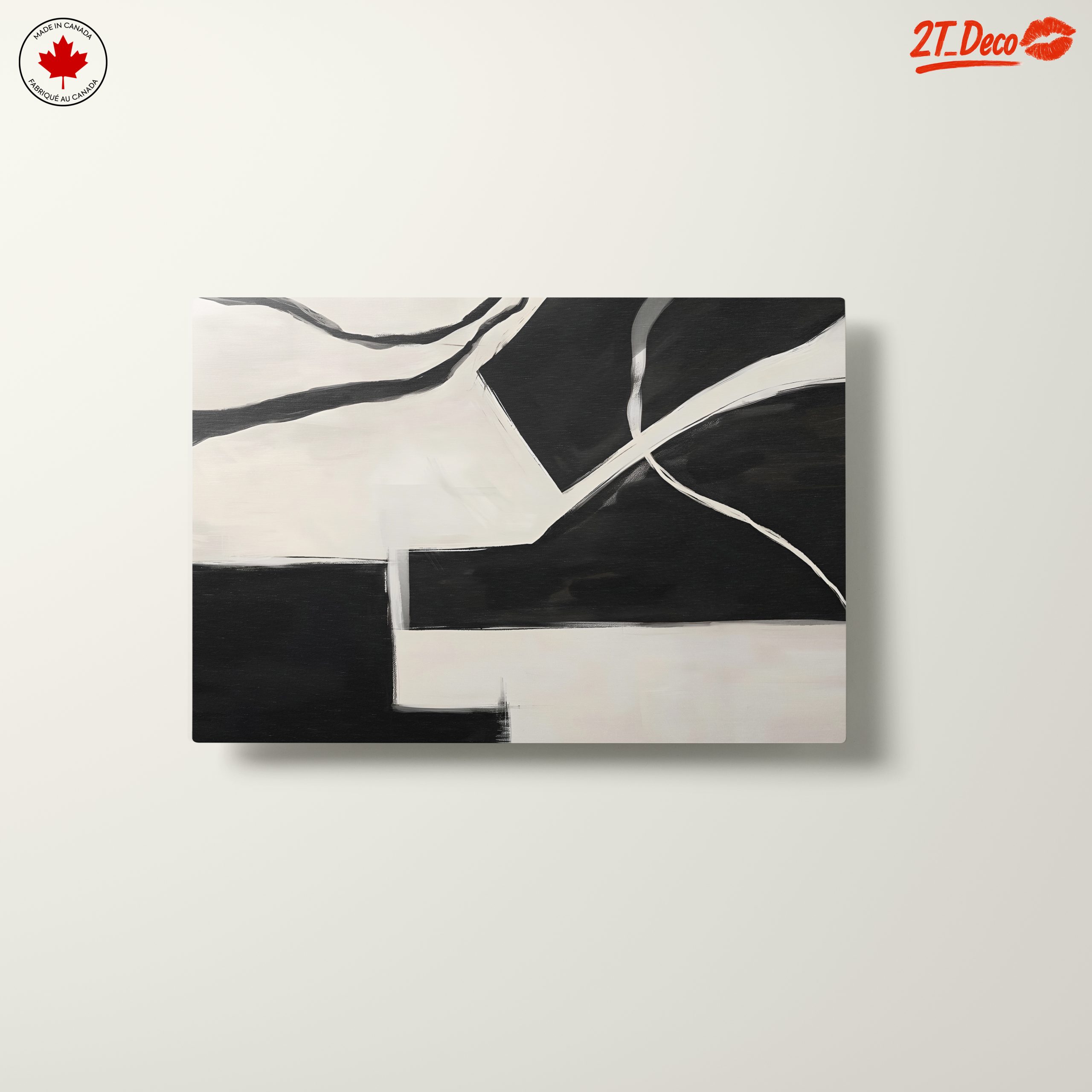 Modern Abstract Art in Black and White - Image 10