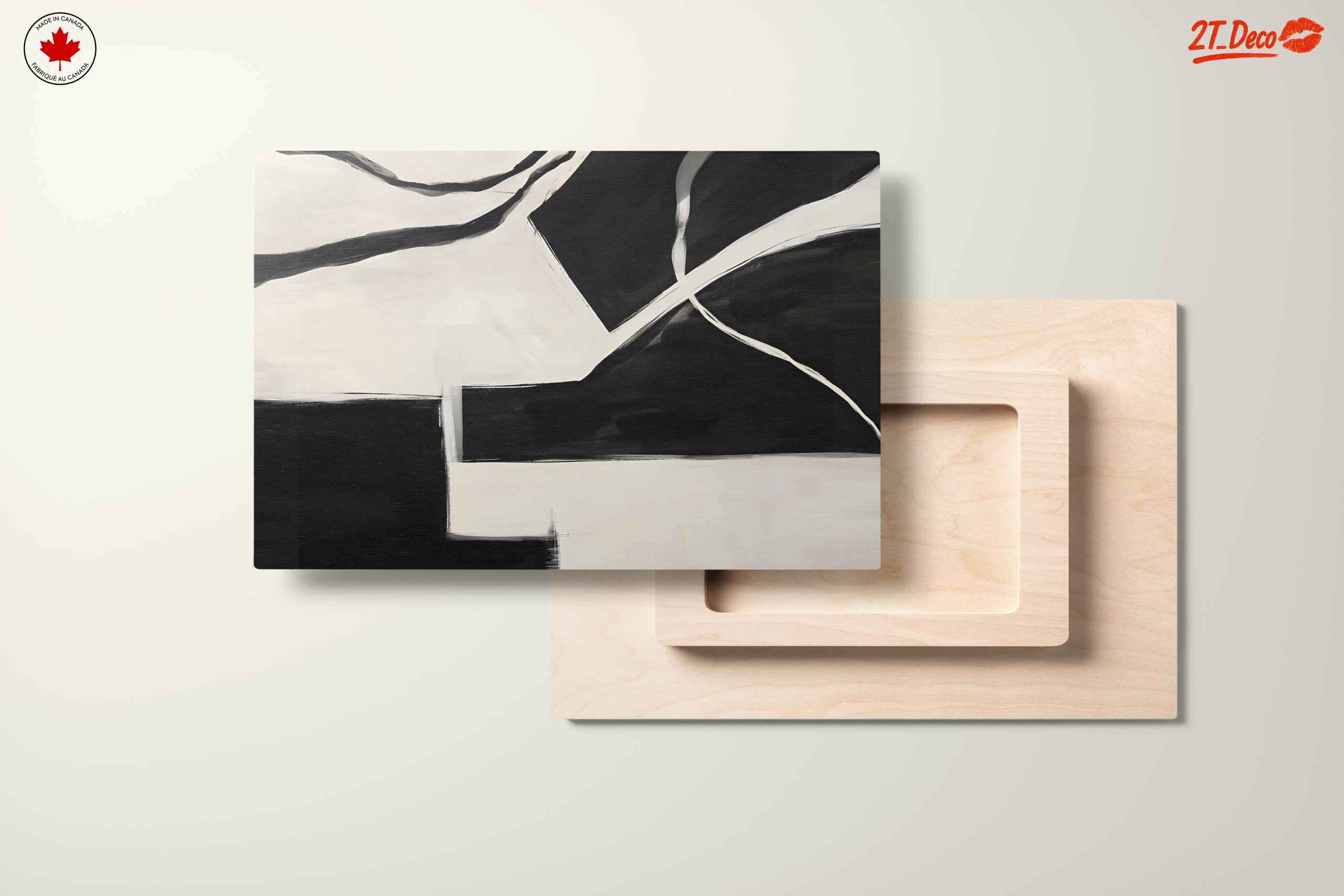 Modern Abstract Art in Black and White - Image 11