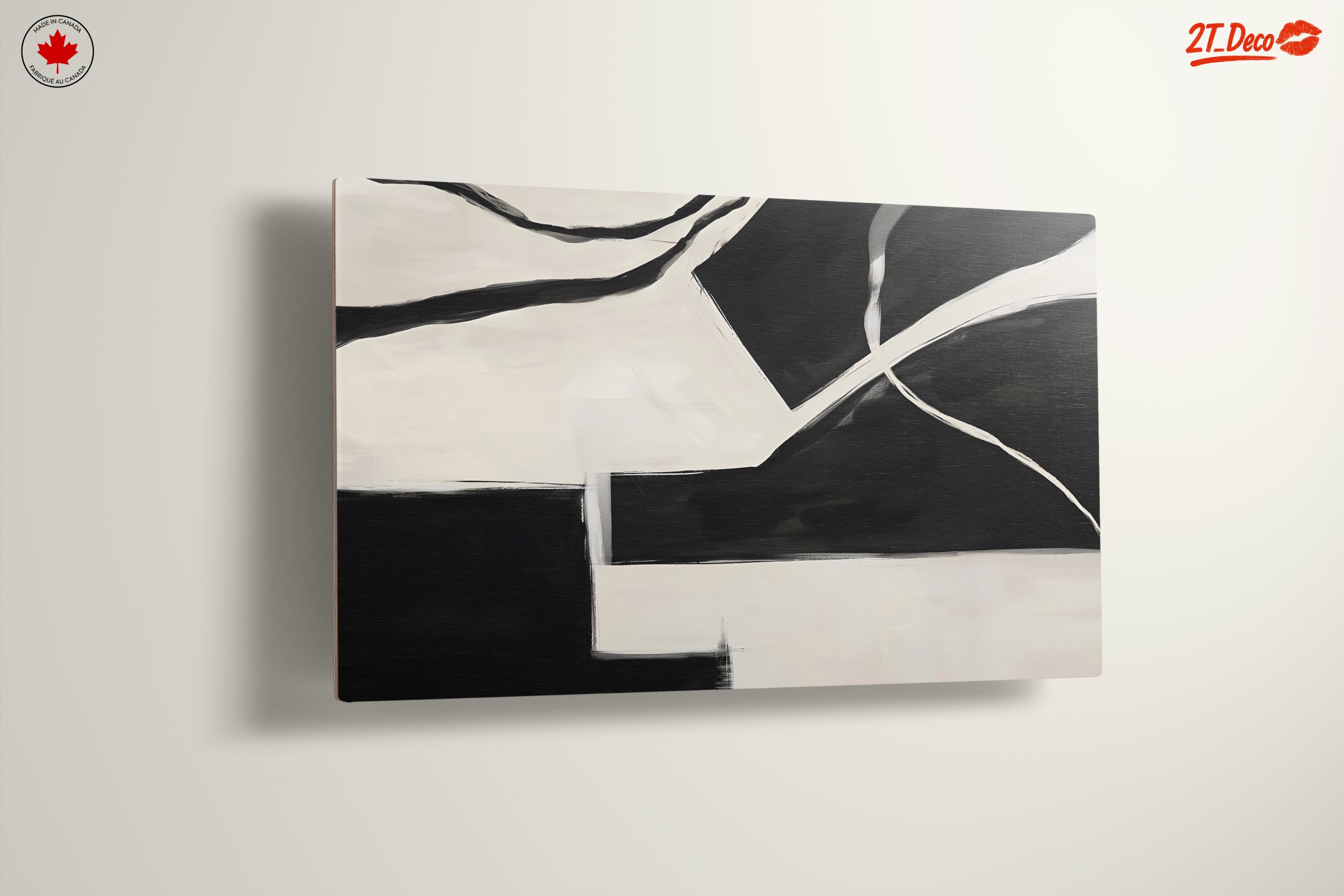 Modern Abstract Art in Black and White - Image 13