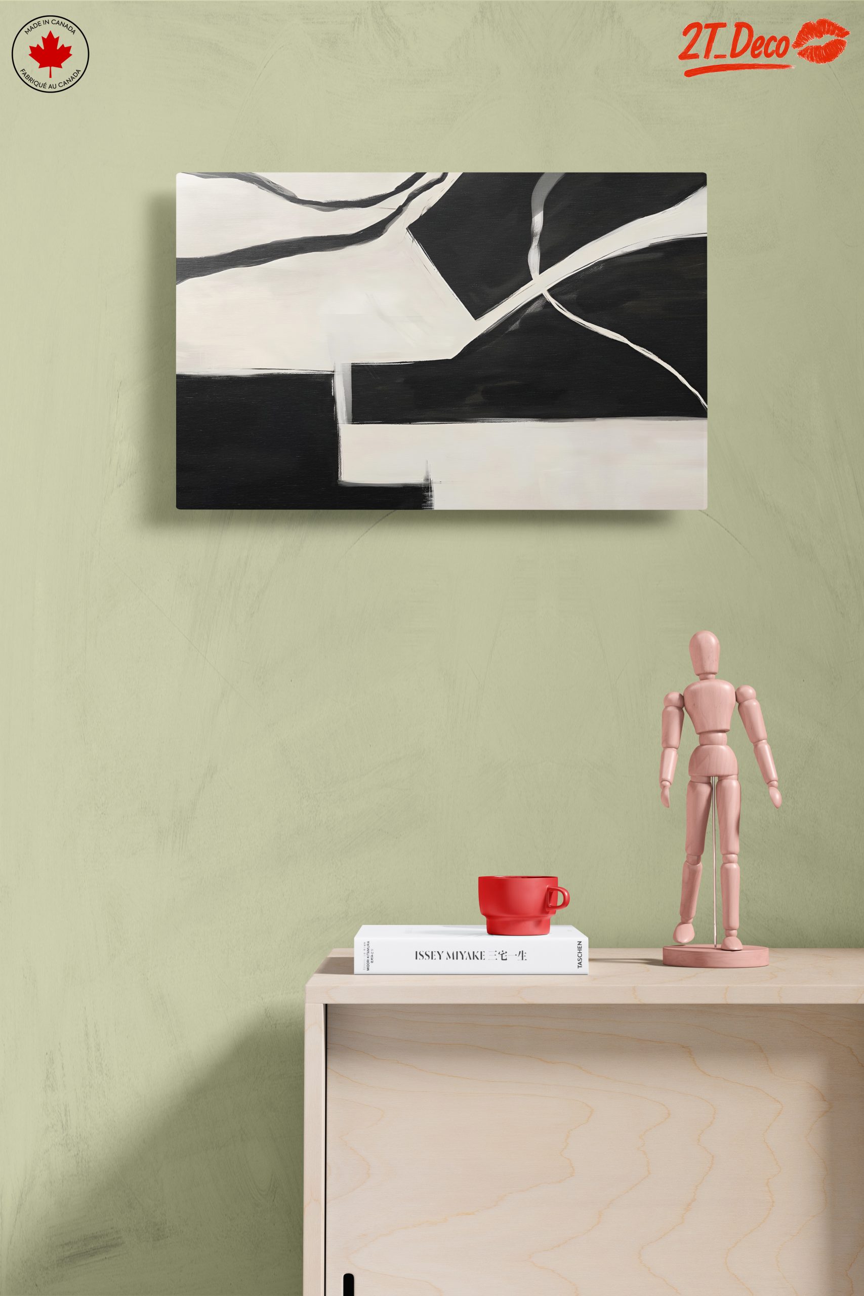 Modern Abstract Art in Black and White - Image 14