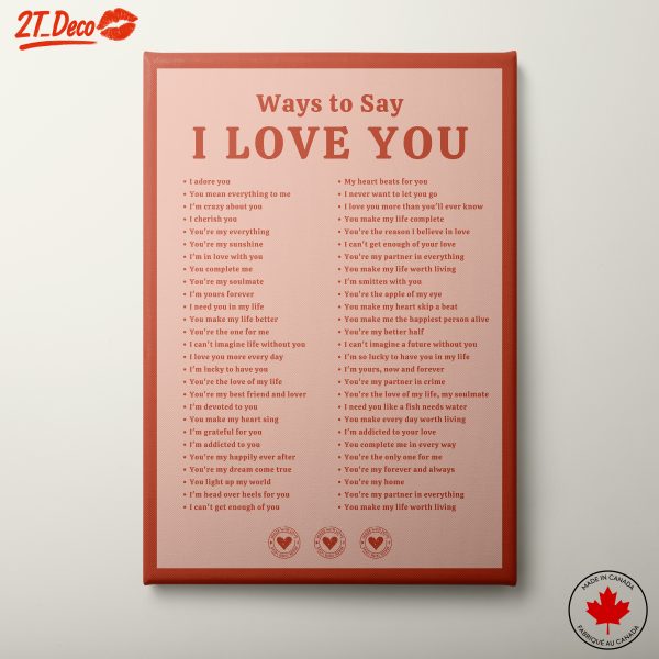 Heartfelt Ways to Say I Love You