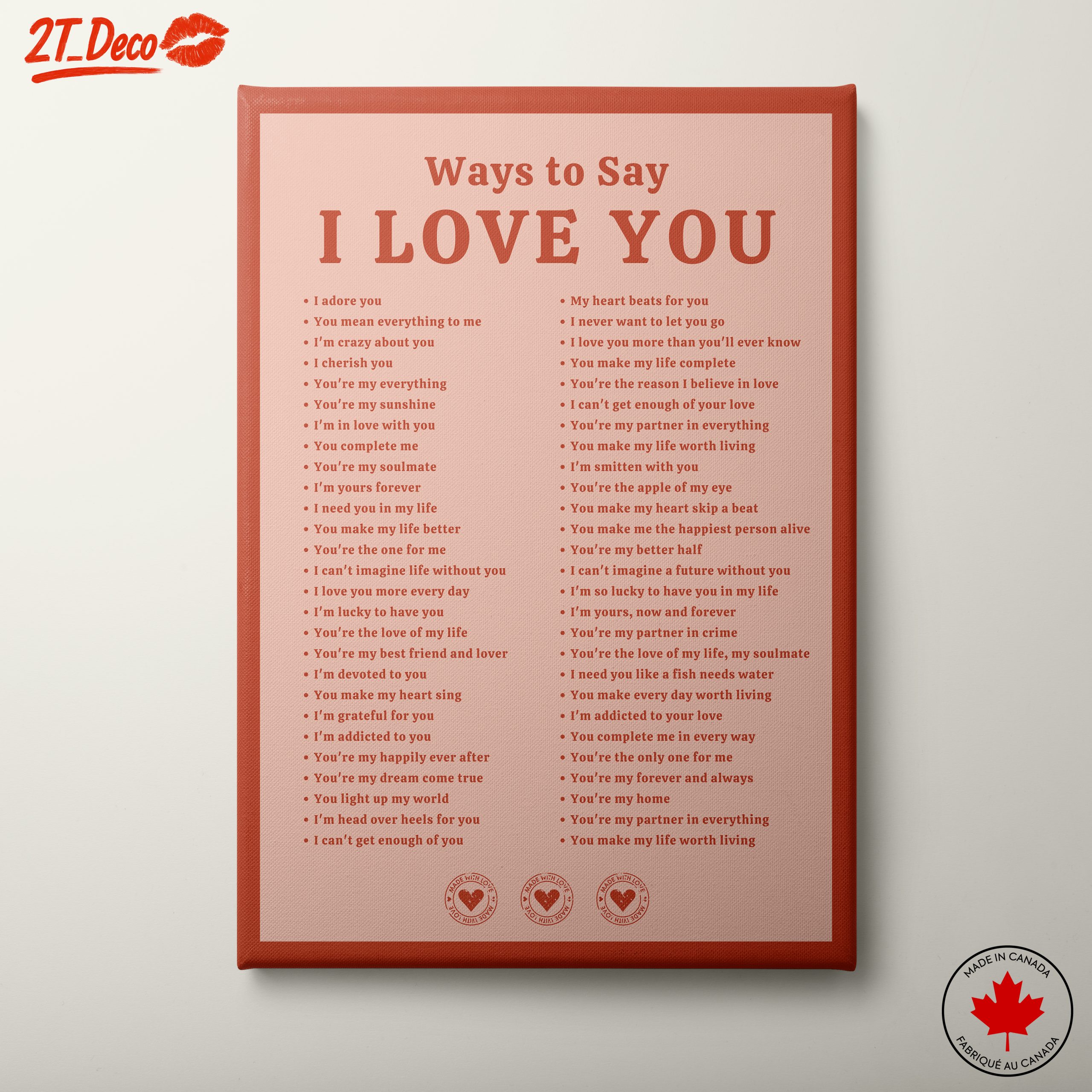Heartfelt Ways to Say I Love You