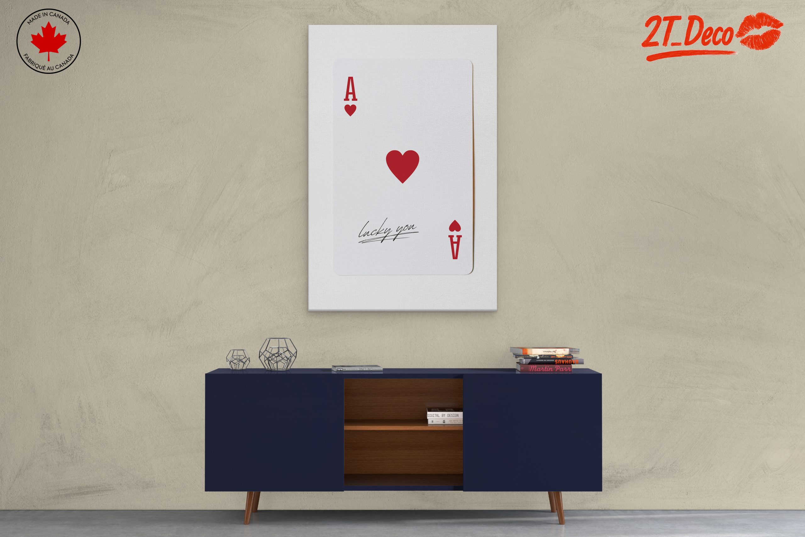 Ace of Hearts Playing Card Art 20 - Image 3