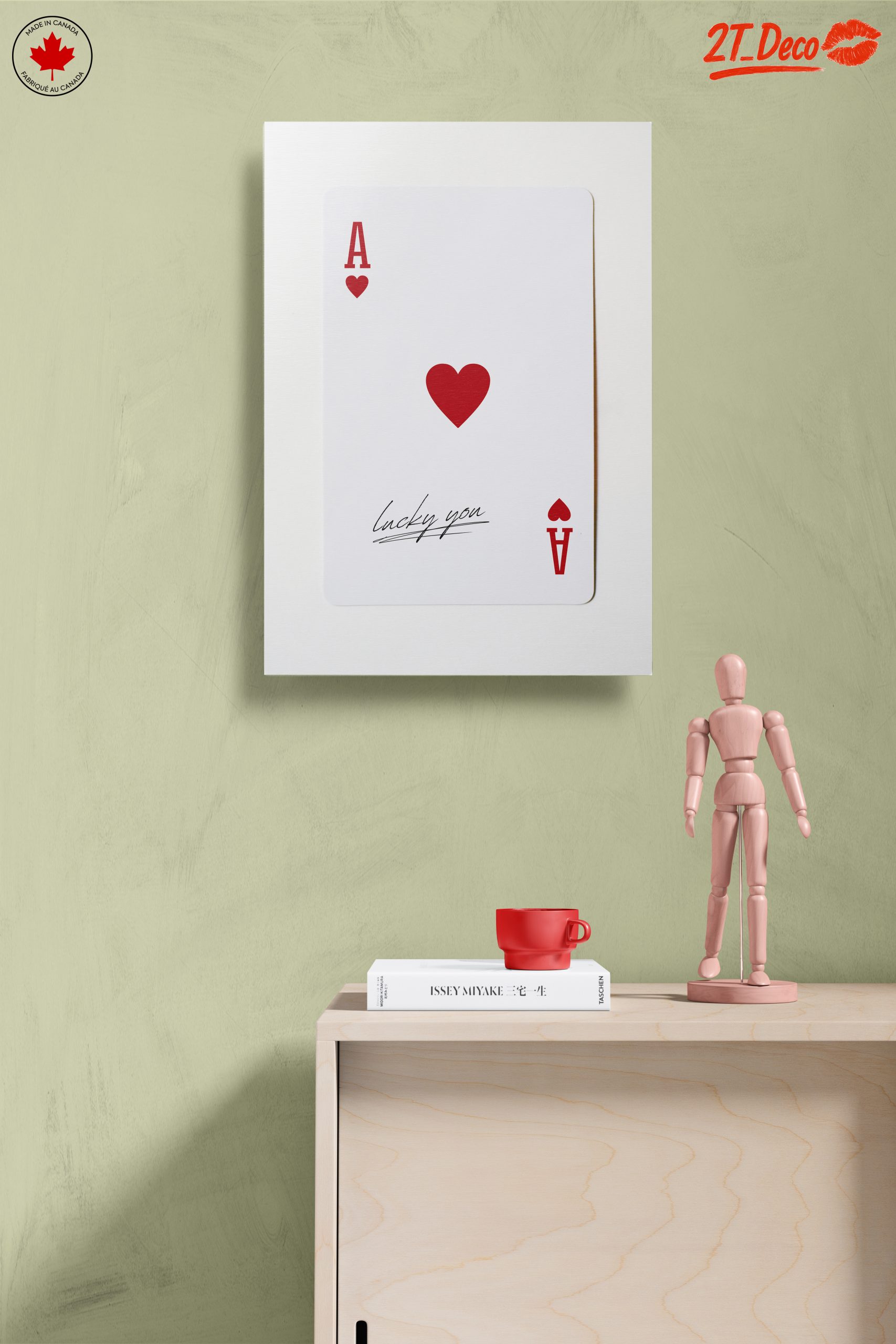 Ace of Hearts Playing Card Art 20 - Image 14